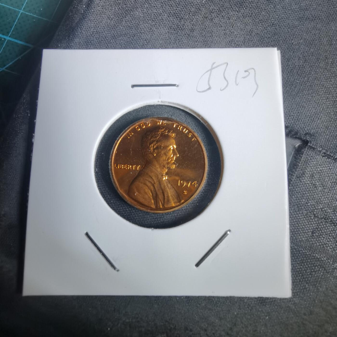 沼泽如烟--第953场 美国1974年一分精制币