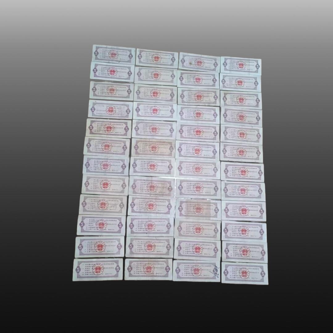 安欣票证程曦专场 1966年伍市斤全国通用粮票24张