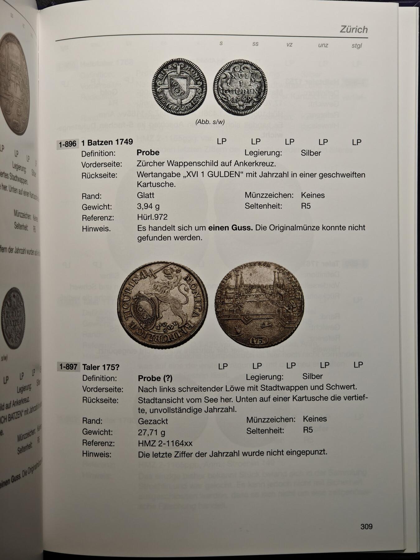 【德藏】世界币章拍卖第160期 全新塑封 瑞士样币目录 第一册 硬壳精装 全书约：336页