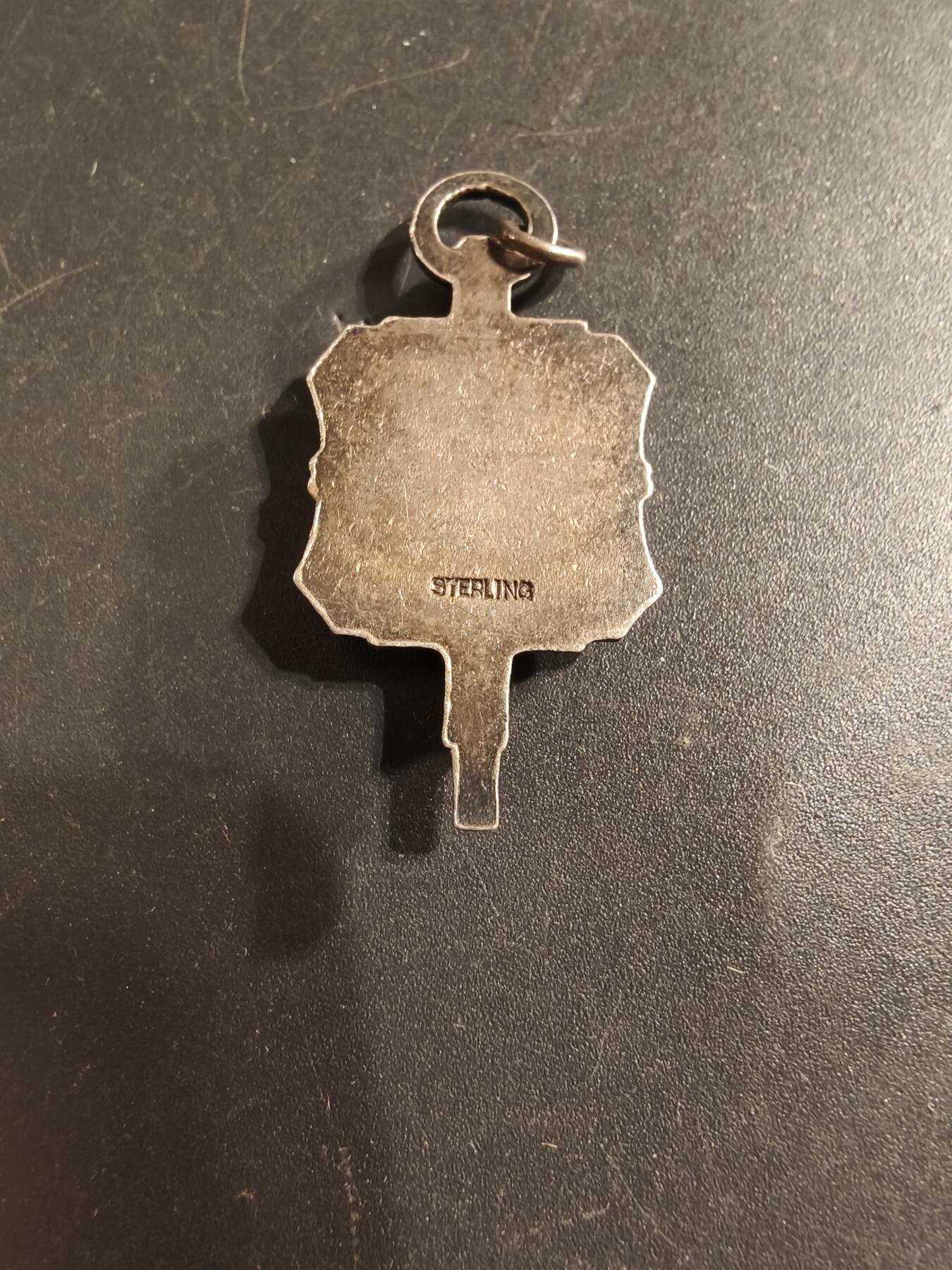 老王徽章第174期 美国二战海事服务吊坠   925银    6.1g