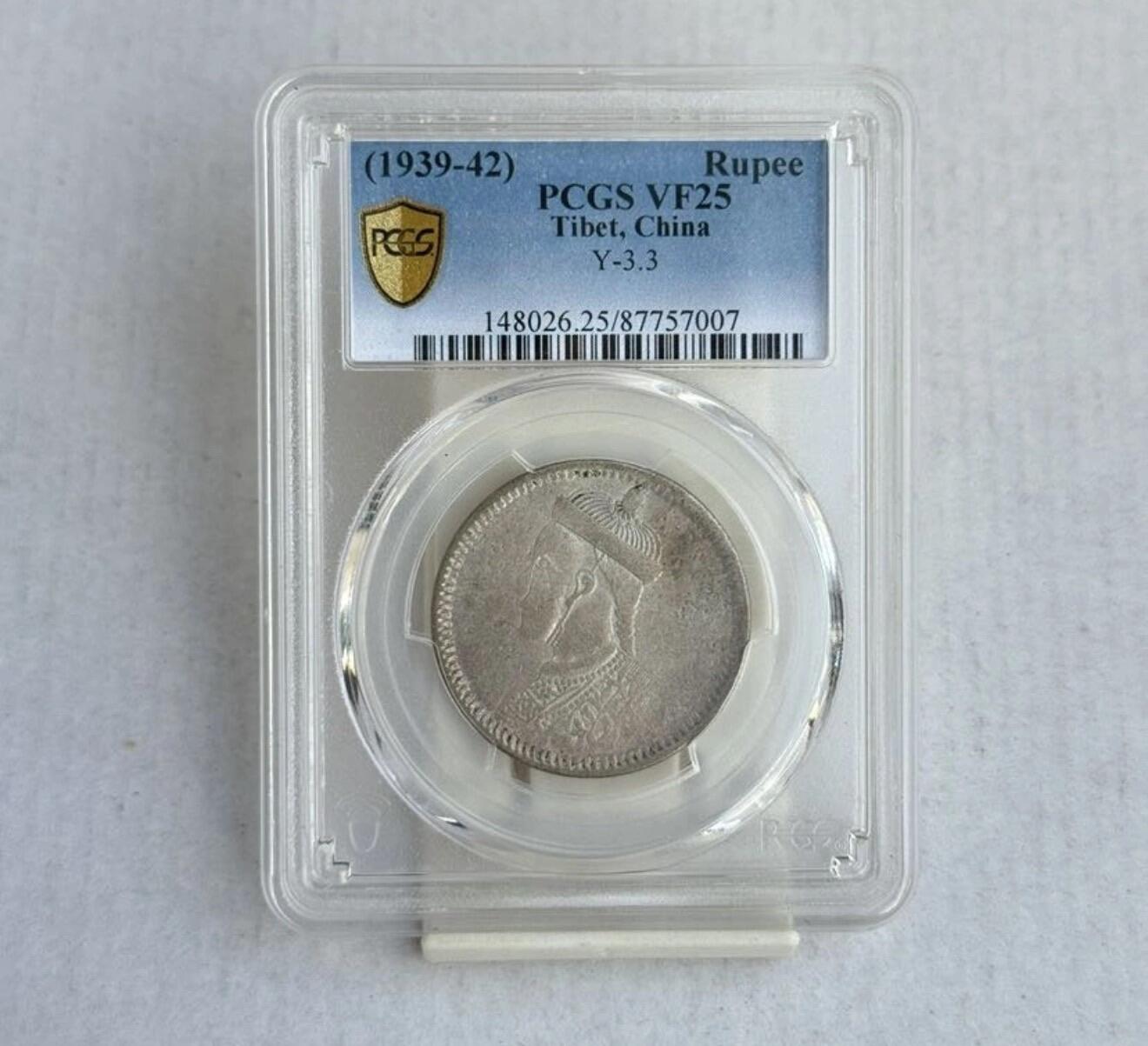 P盒四川省造光绪像银币(三期卢比)