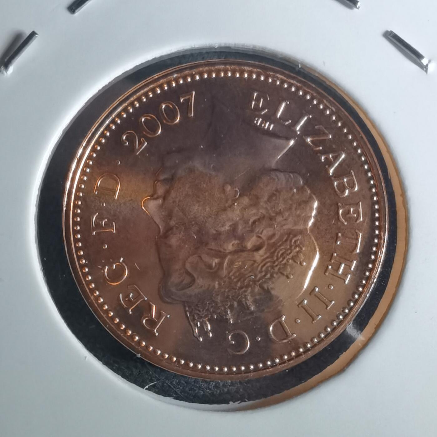 沼泽如烟--第953场 英国2007年1便士