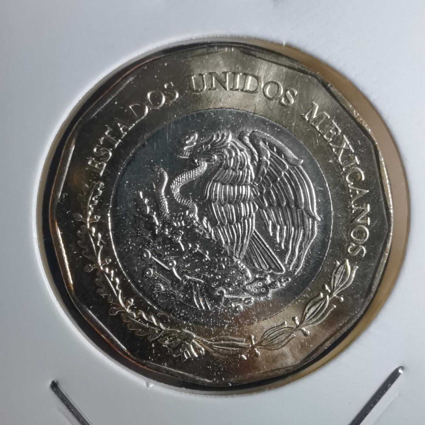 沼泽如烟--第953场 墨西哥2023年20比索纪念币