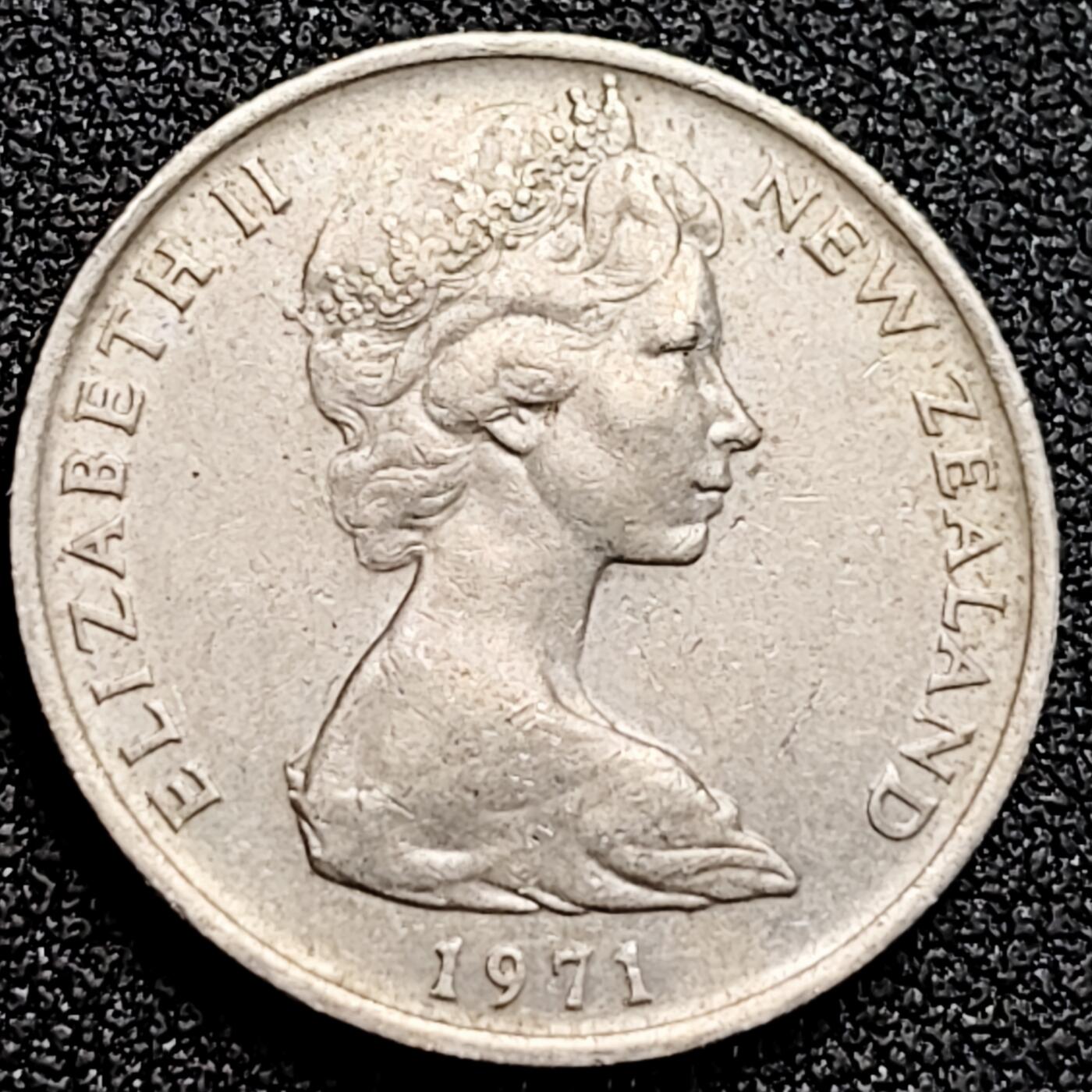 泉币菌-第162场- 新年第五场 精品福利场 毛利族面具 新西兰10分铜镍硬币 23.6mm 