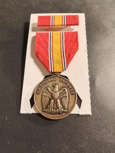 老王徽章第174期 - 美国国防服役奖章    带略