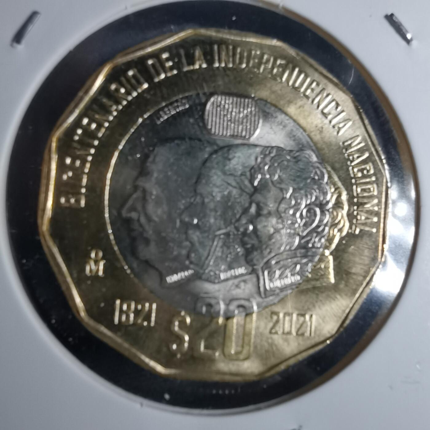 沼泽如烟--第953场 墨西哥2021年20比索纪念币