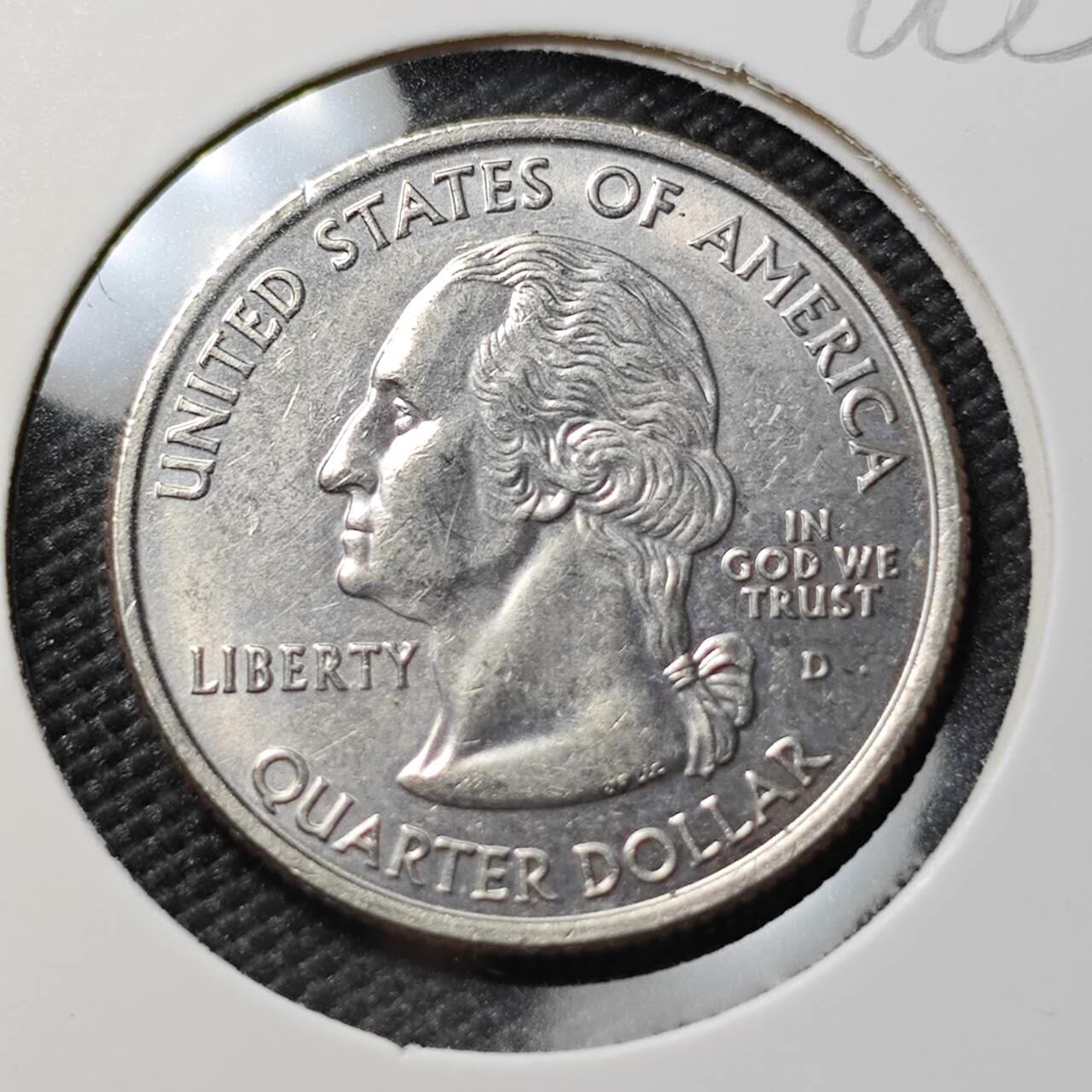 KK钱币收藏小铺  第386期  2月预留时间 周末发货  美国25分纪念币