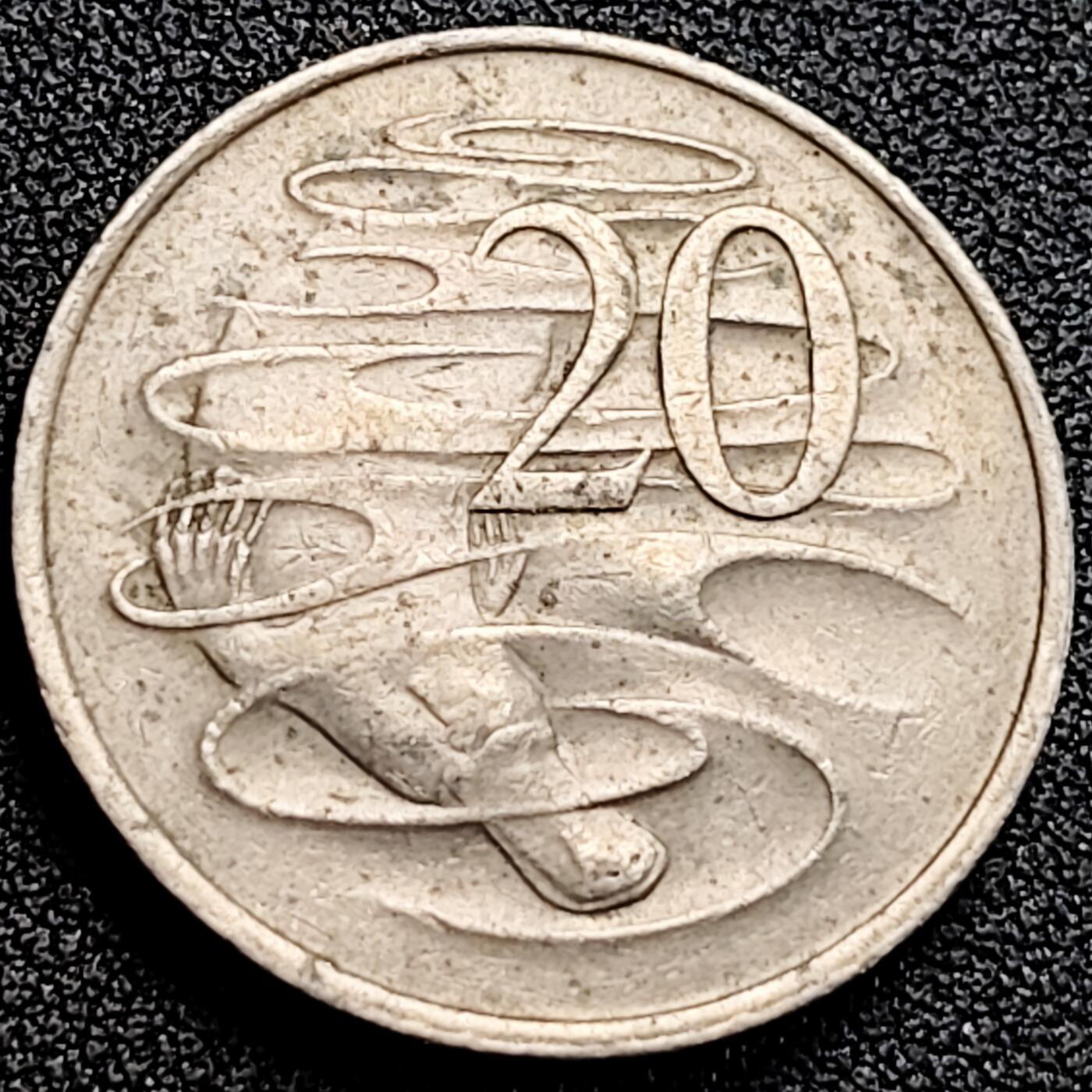 泉币菌-第162场- 新年第五场 精品福利场 鸭嘴兽 澳大利亚 20分镍铜硬币 28.7毫米 11.3克 纪念币铜钱