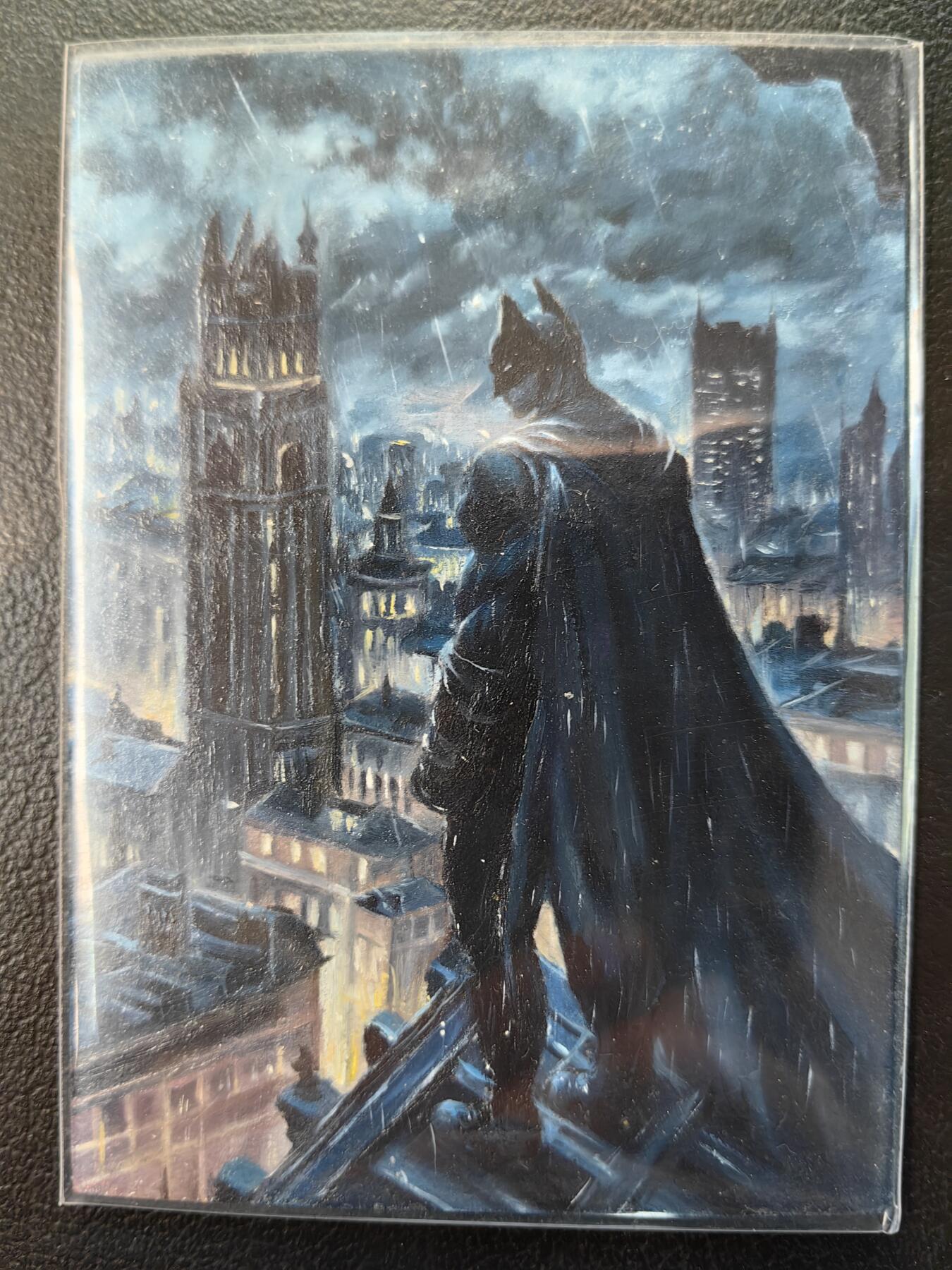 手绘卡 漫威 蝙蝠侠 油画