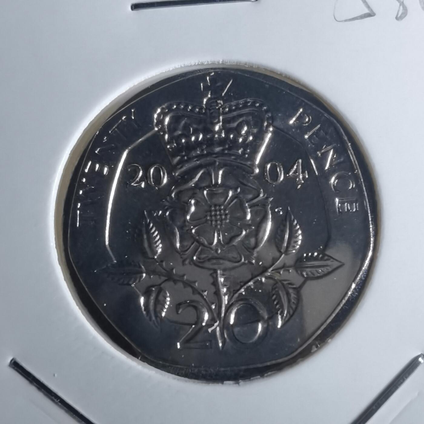 沼泽如烟--第953场 英国2004年20便士