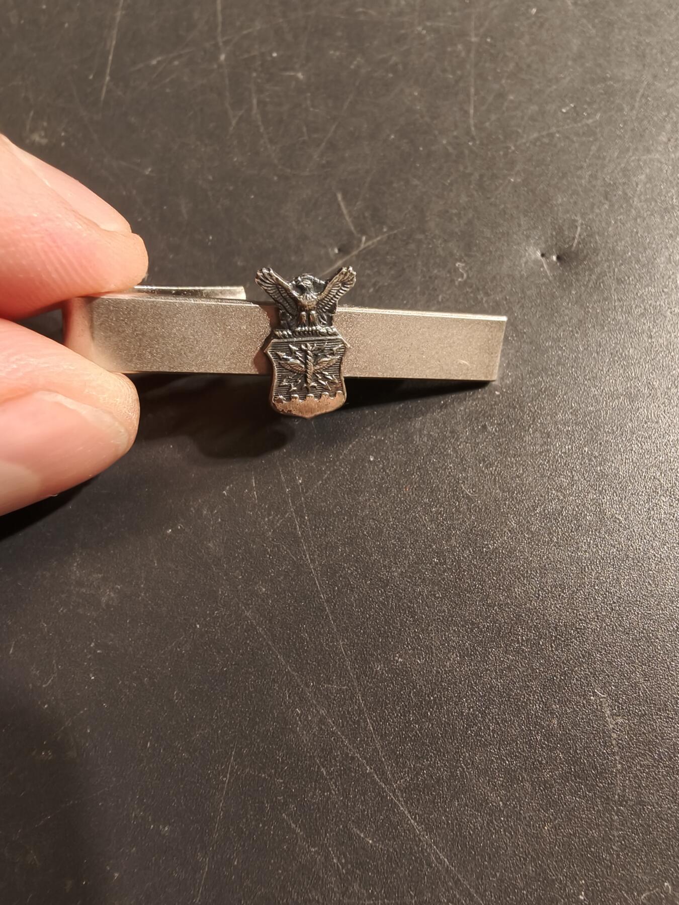 老王徽章第174期 美国预备军官团领带夹   925银    5.5g