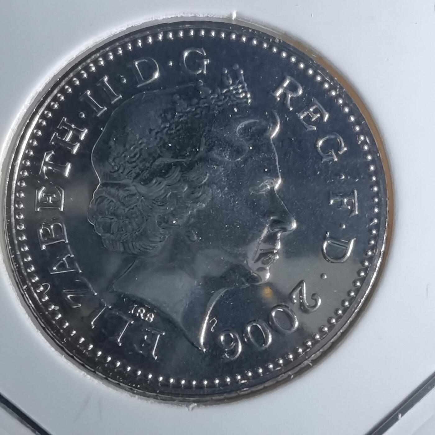 沼泽如烟--第953场 英国2006年10便士