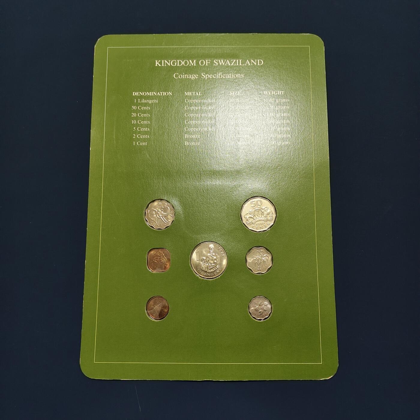 【全场包邮】纯粹捡漏拍492场【封装套币专场】-注意佣金 【富兰克林·世界各国硬币系列邮币卡】斯威士兰王国