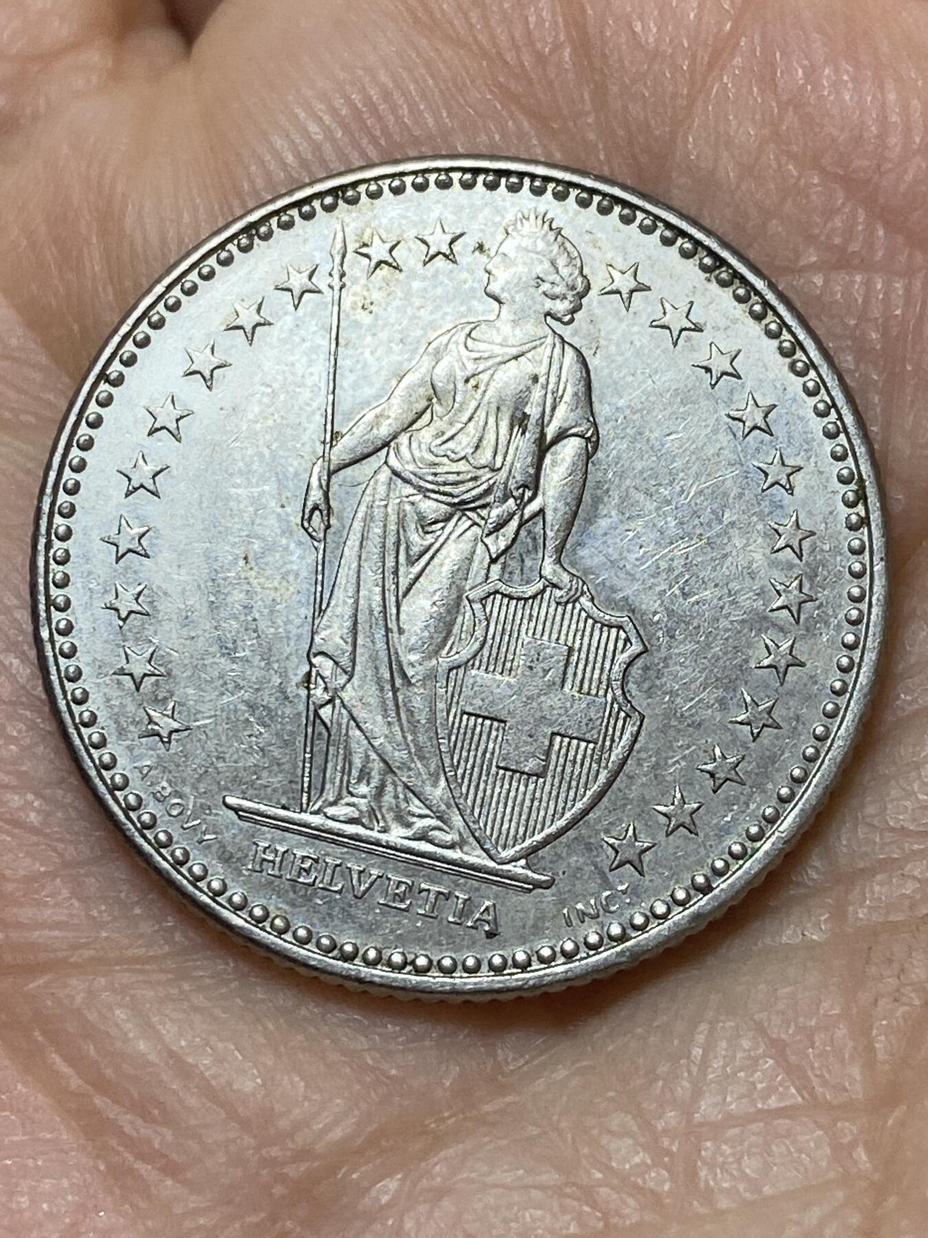 2026年第三场(总第一百七十二场）外国好品散币场(免佣金) 瑞士🇨🇭1987年1法郎(第五版，B标伯尔尼造)