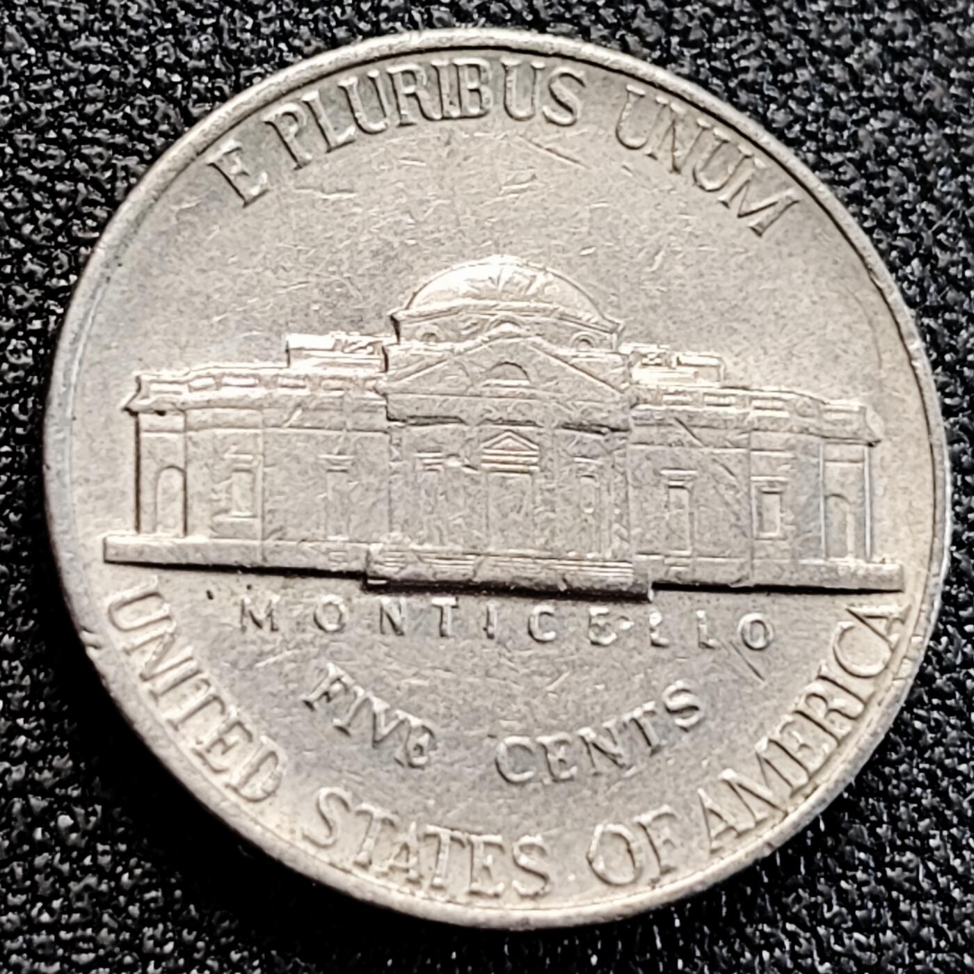 泉币菌-第163场-新年第六场 精品福利场 1989年 美国5美分 杰斐逊蒙蒂塞洛庄园 铜镍21.2mm 