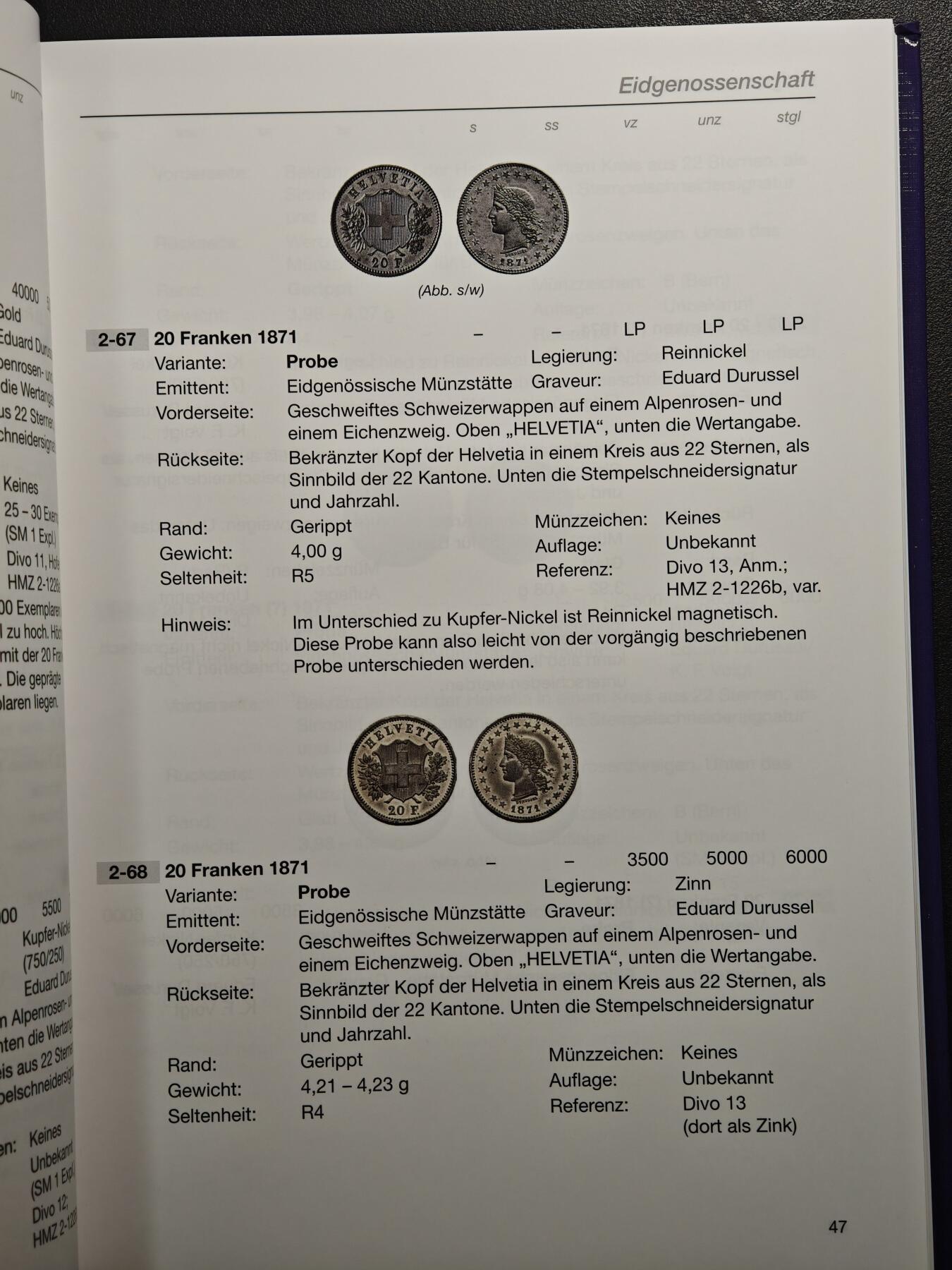 【德藏】世界币章拍卖第160期 全新塑封 瑞士样币目录 第二册 硬壳精装 全书约：248页