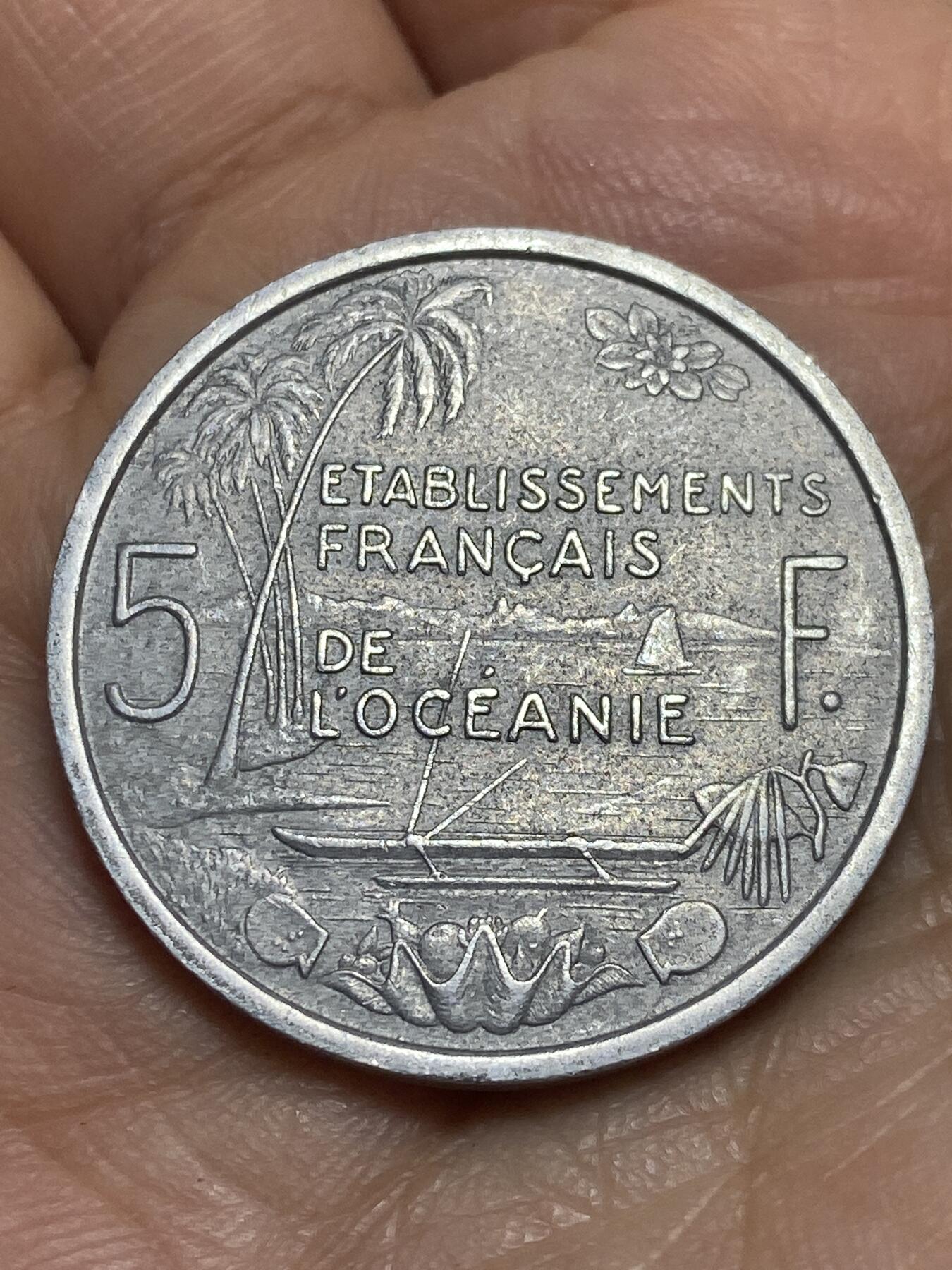 2026年第三场(总第一百七十二场）外国好品散币场(免佣金) 法属大洋洲1952单年份5法郎