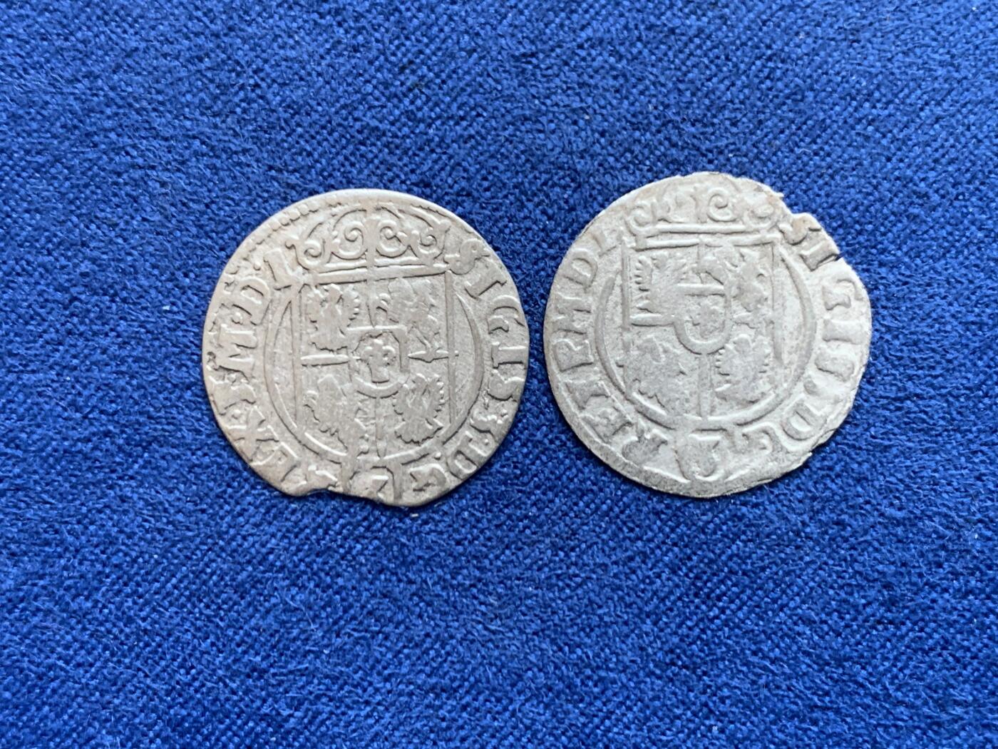 《竞宝斋》第454场 周日，周一 2场连拍 （全场包邮，欢迎送拍） 两枚一组 波兰-立陶宛联邦1/24泰勒打制银币