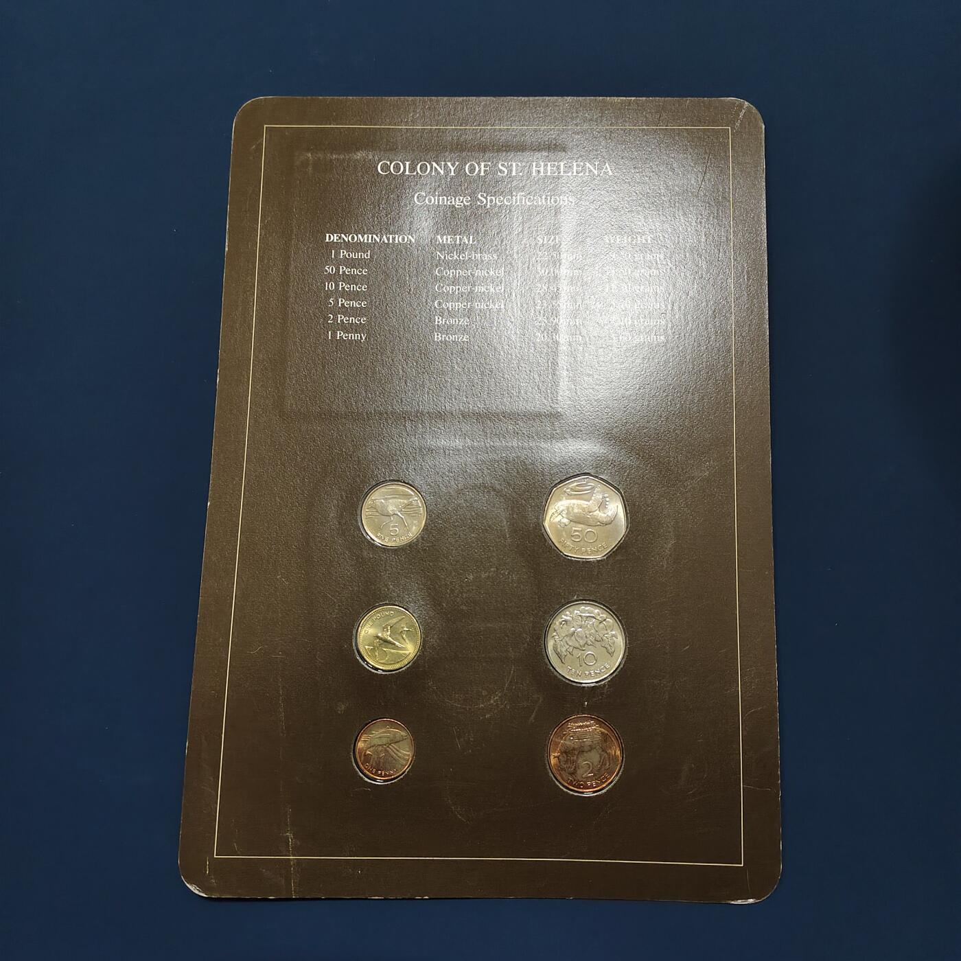 【全场包邮】纯粹捡漏拍492场【封装套币专场】-注意佣金 【富兰克林·世界各国硬币系列邮币卡】圣赫勒拿（英国属地）