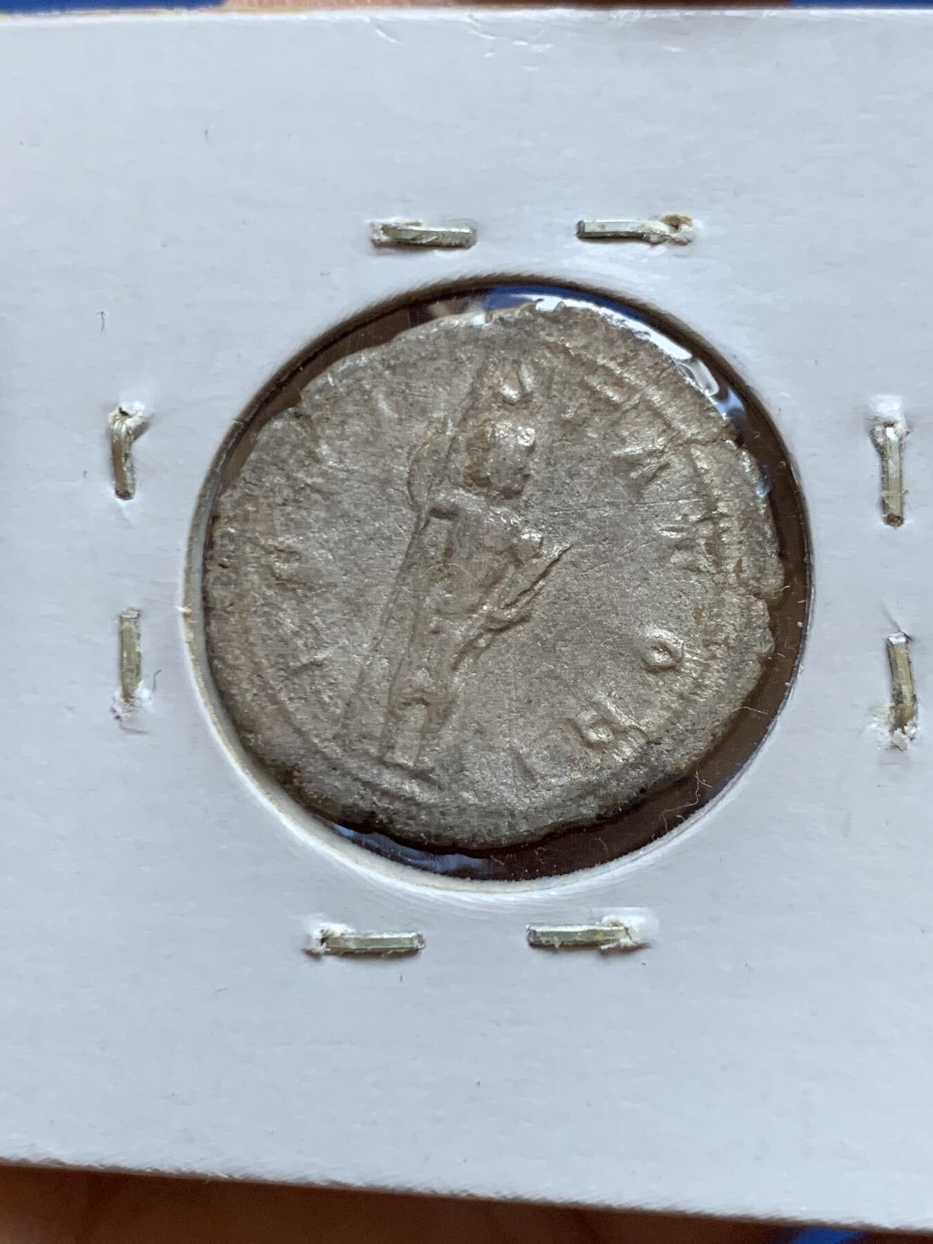 《竞宝斋》第454场 周日，周一 2场连拍 （全场包邮，欢迎送拍） 古罗马银第纳尔皇帝戈尔迪安三世 银币