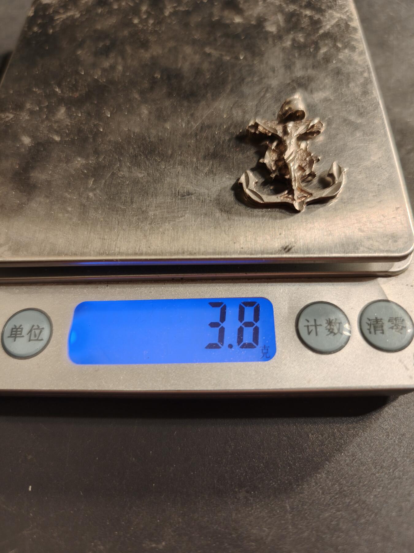 老王徽章第174期 美国海军军用十字架    925银    3.8g