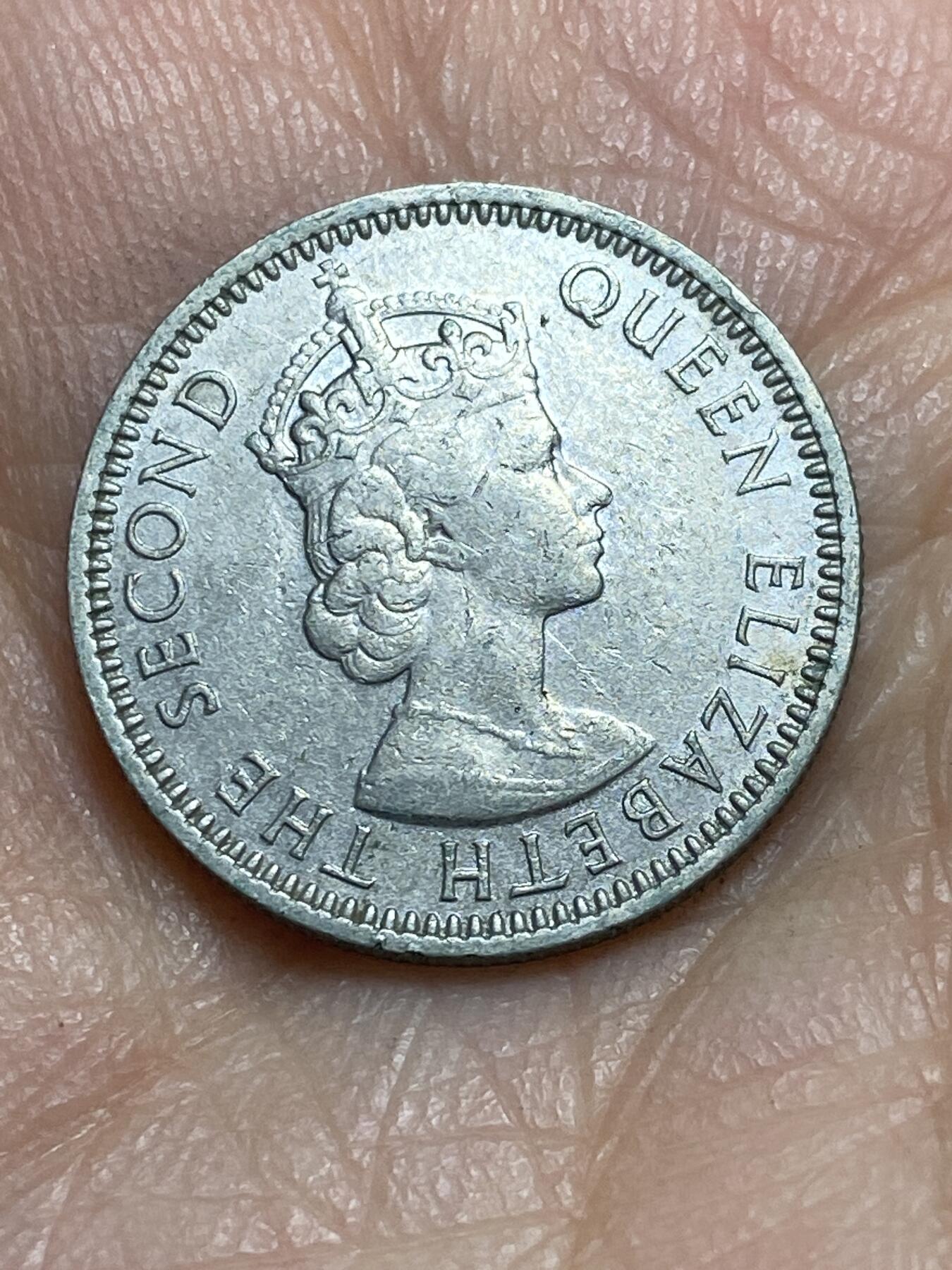 2026年第三场(总第一百七十二场）外国好品散币场(免佣金) 马来亚和英属婆罗洲1957年10分(伊丽莎白二世，KN标金斯诺顿厂造)