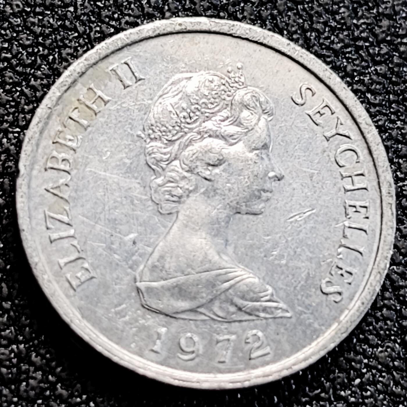 泉币菌-第163场-新年第六场 精品福利场 牛 FAO粮农币 英属塞舌尔1972年1分铝制硬币 16毫米 0.7克 