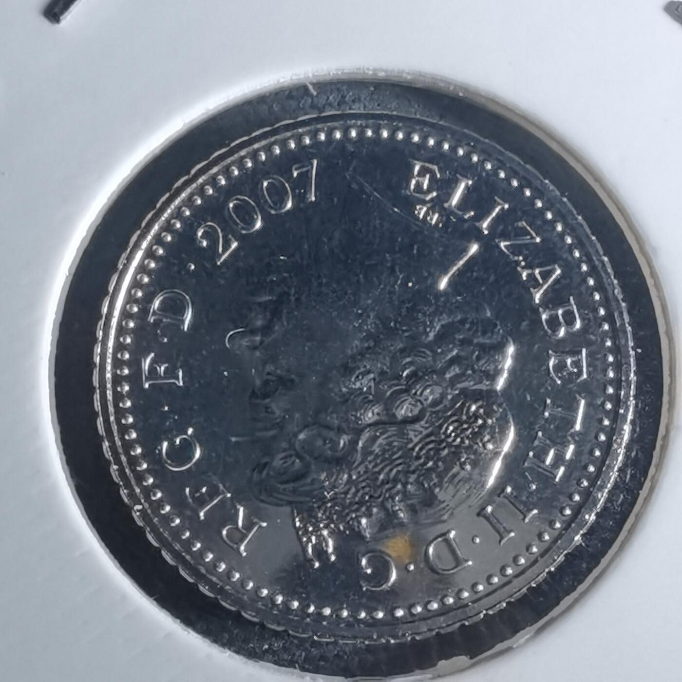 沼泽如烟--第953场 英国2007年5便士