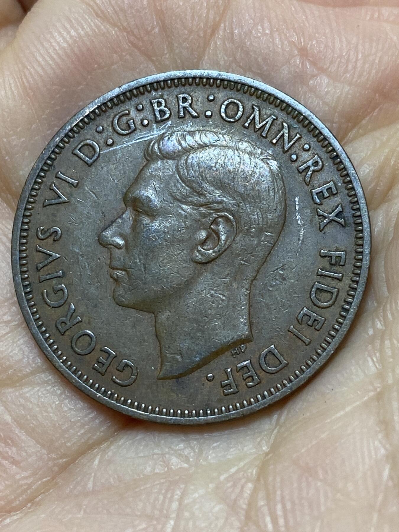 2026年第三场(总第一百七十二场）外国好品散币场(免佣金) 英国🇬🇧1949年半便士(乔治六世第二版)