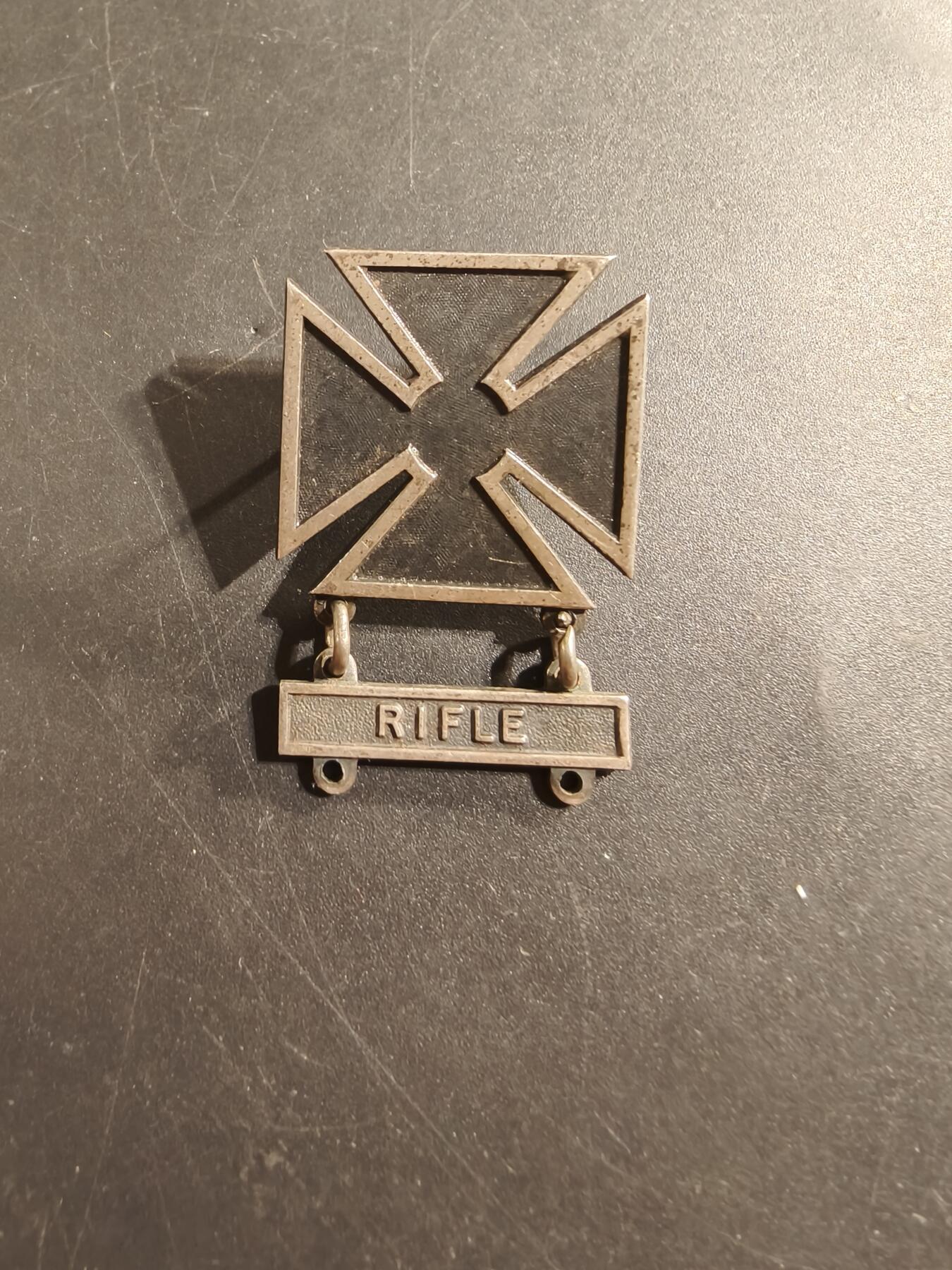 老王徽章第174期 美国陆军神射手技能章  925银   步枪勋条   10.7g