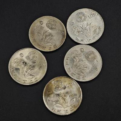 【淘币小摊】实时拍第八百四十一拍   散币批量币场   满百包邮可预留二周 每周一统一发货   - 泰国1泰铢fao纪念币5枚