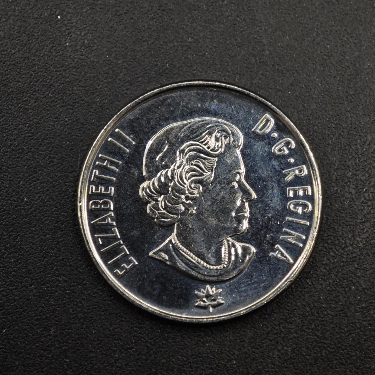 【淘币小摊】实时拍第八百四十一拍   散币批量币场   满百包邮可预留二周 每周一统一发货   加拿大1967年建国150年5分纪念币