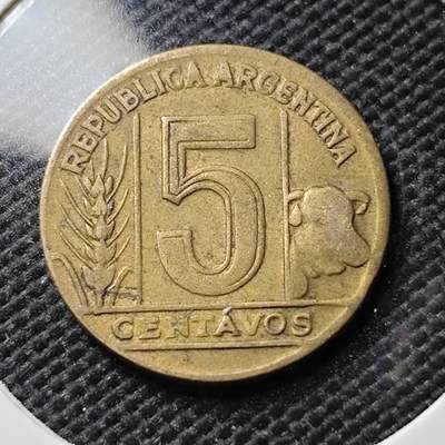 KK钱币收藏小铺  第386期  2月预留时间 周末发货 -  阿根廷5分