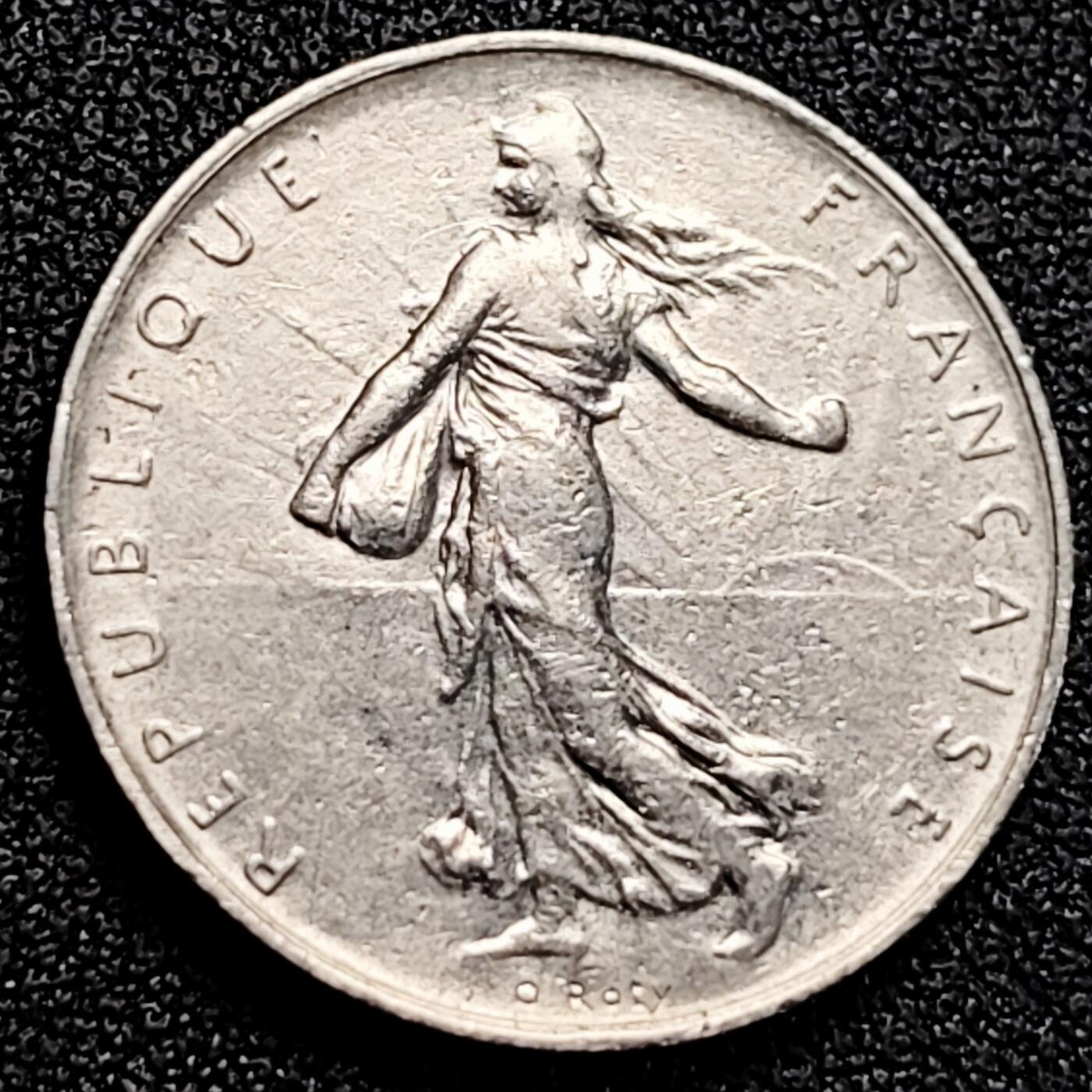 泉币菌-第162场- 新年第五场 精品福利场 法国1法郎 播种女神24mm