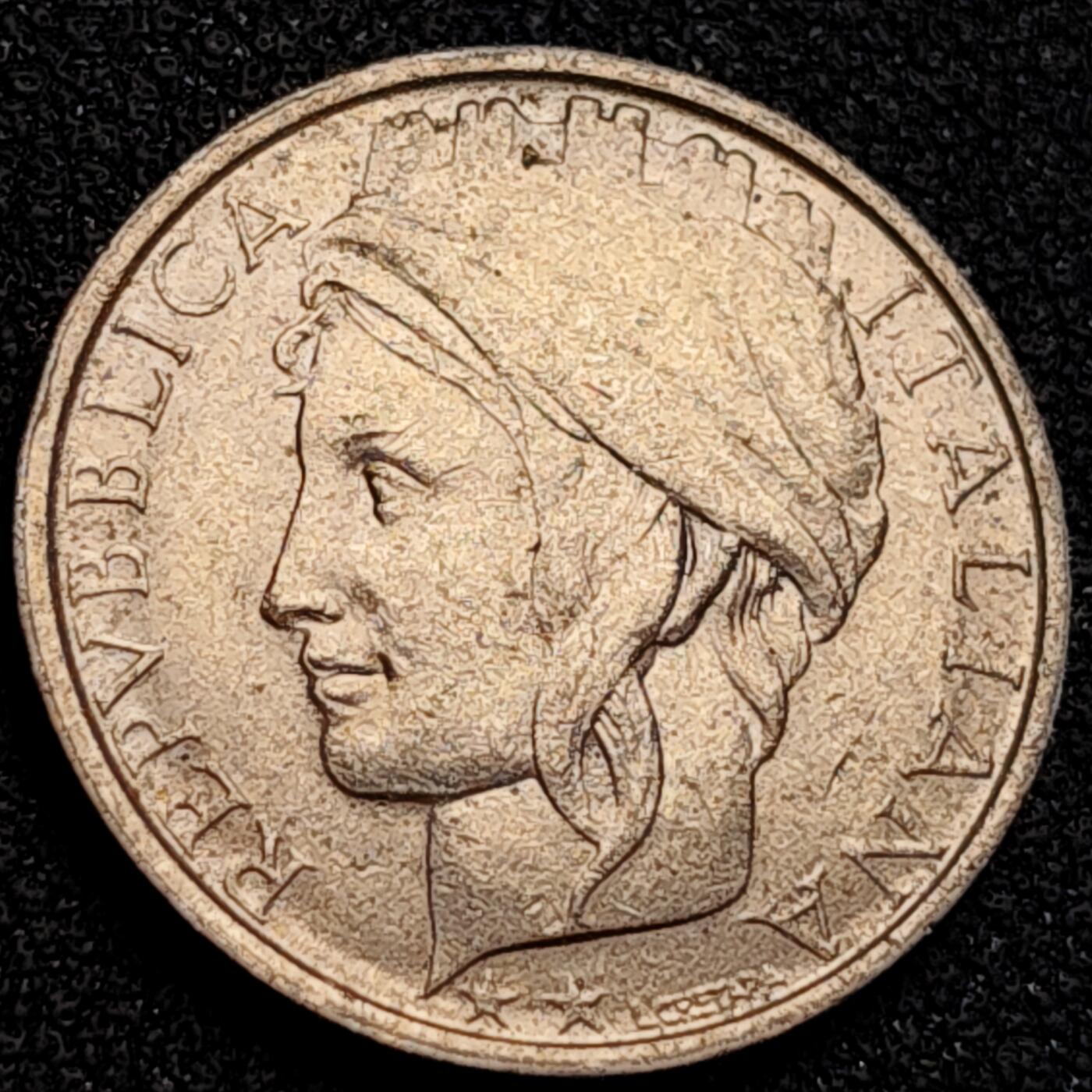 泉币菌-第162场- 新年第五场 精品福利场 意大利100里拉白铜硬币 海豚 飞鸟 小麦 22mm 纪念币铜钱