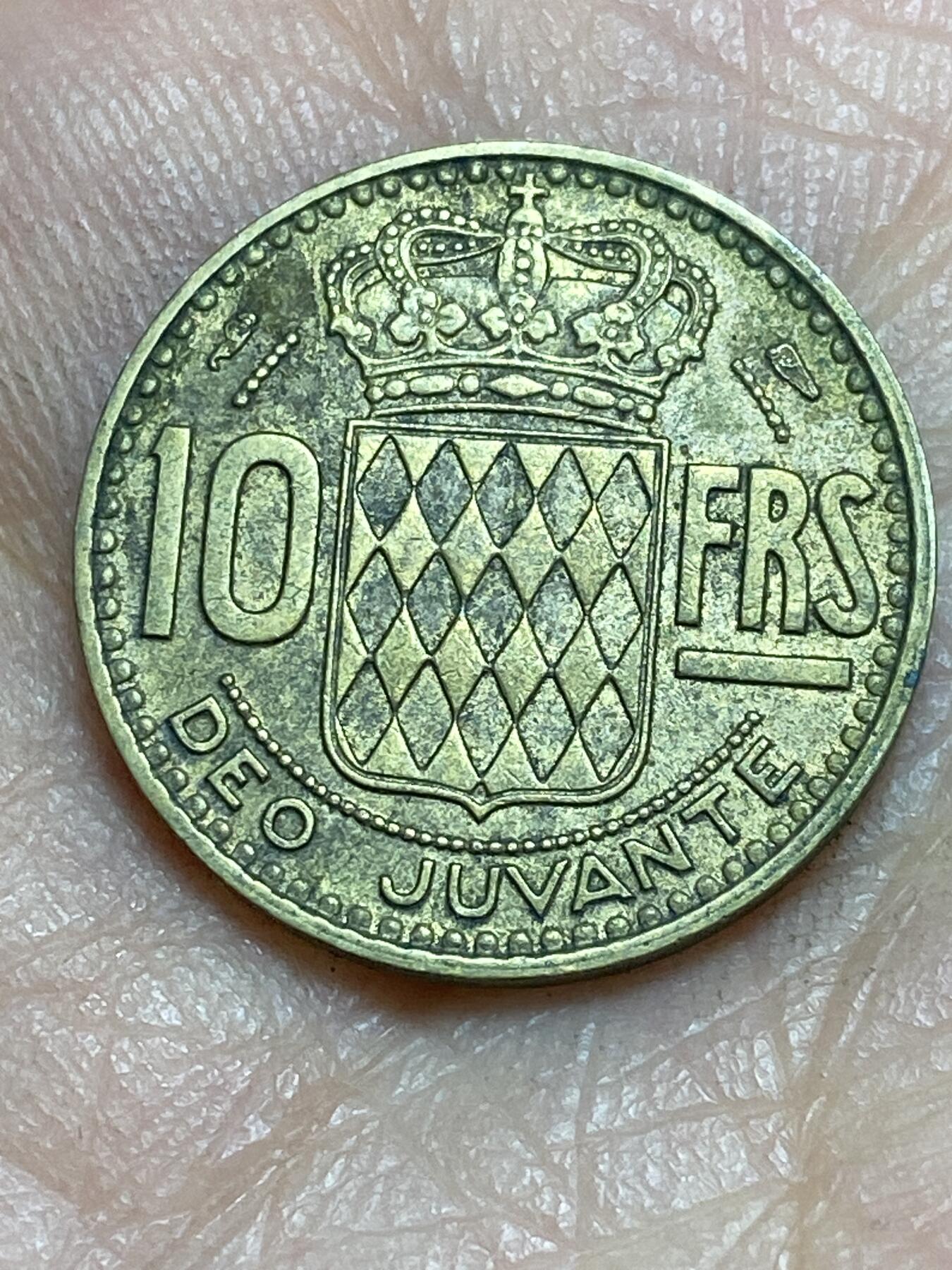 2026年第三场(总第一百七十二场）外国好品散币场(免佣金) 摩纳哥🇲🇨1951年10法郎(兰尼埃三世第一套)