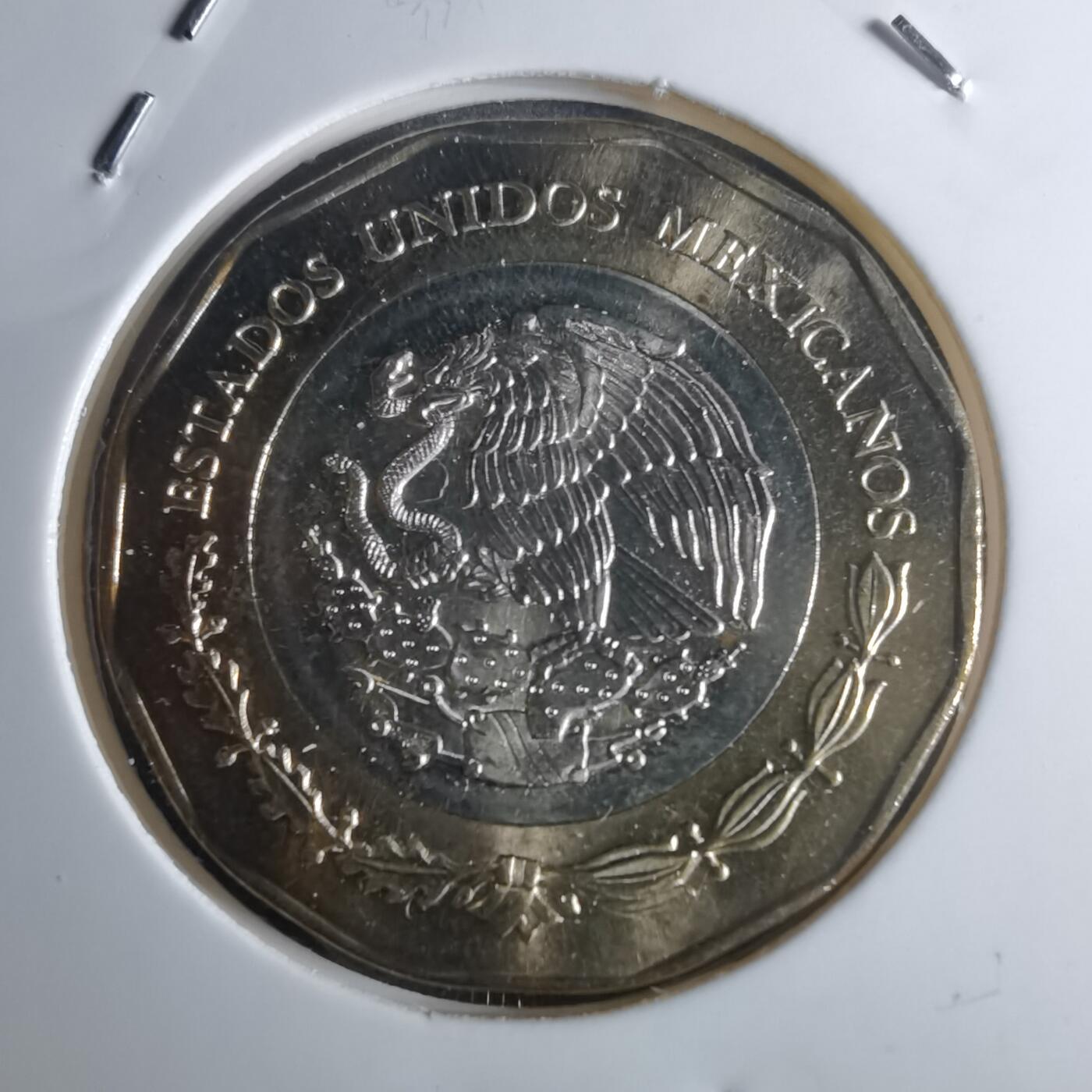 沼泽如烟--第953场 墨西哥2021年20比索纪念币