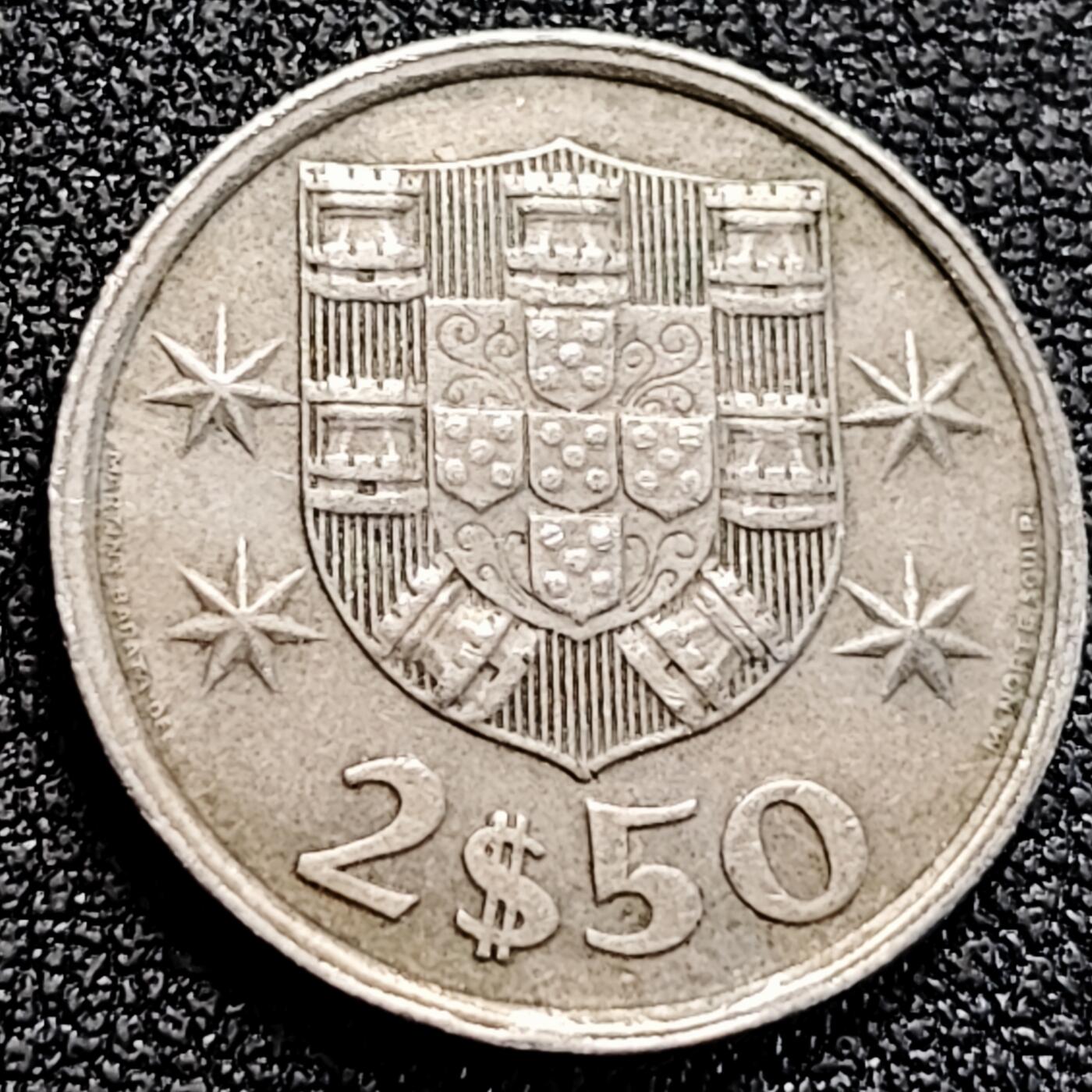 泉币菌-第162场- 新年第五场 精品福利场 1980葡萄牙2.5埃斯库多 一帆风顺 20mm欧洲币