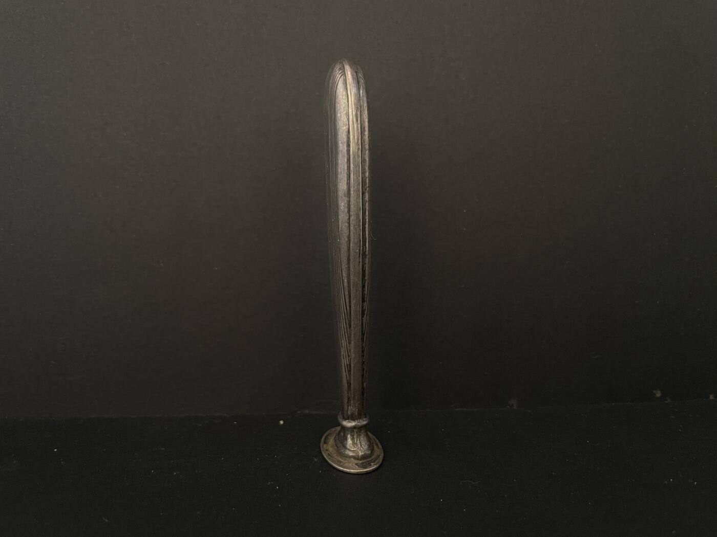 海外回流精品（欧美专场） 欧洲回流纯银火漆印章，8.3cm，16.1g。