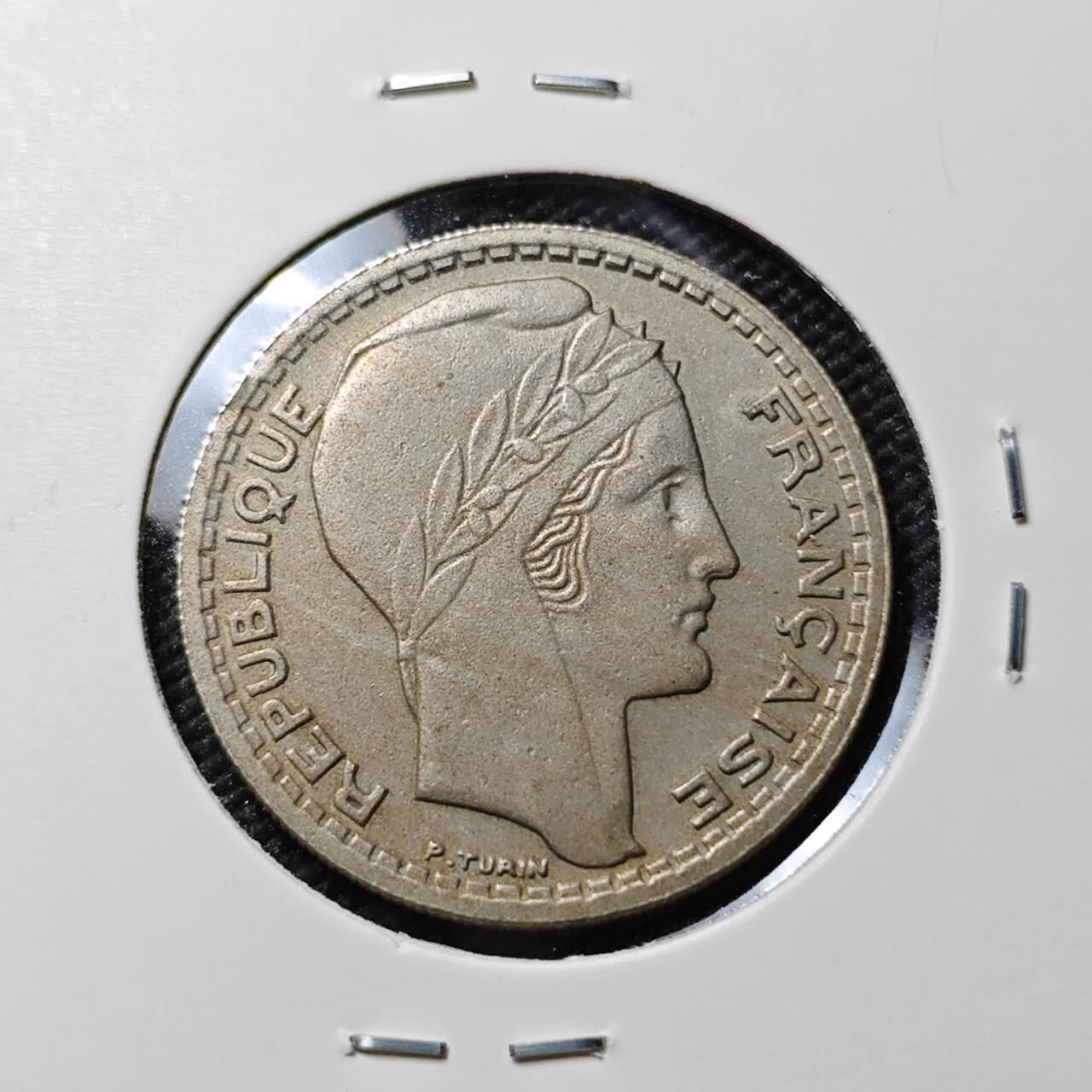 KK钱币收藏小铺  第386期  2月预留时间 周末发货  1946法国10法郎