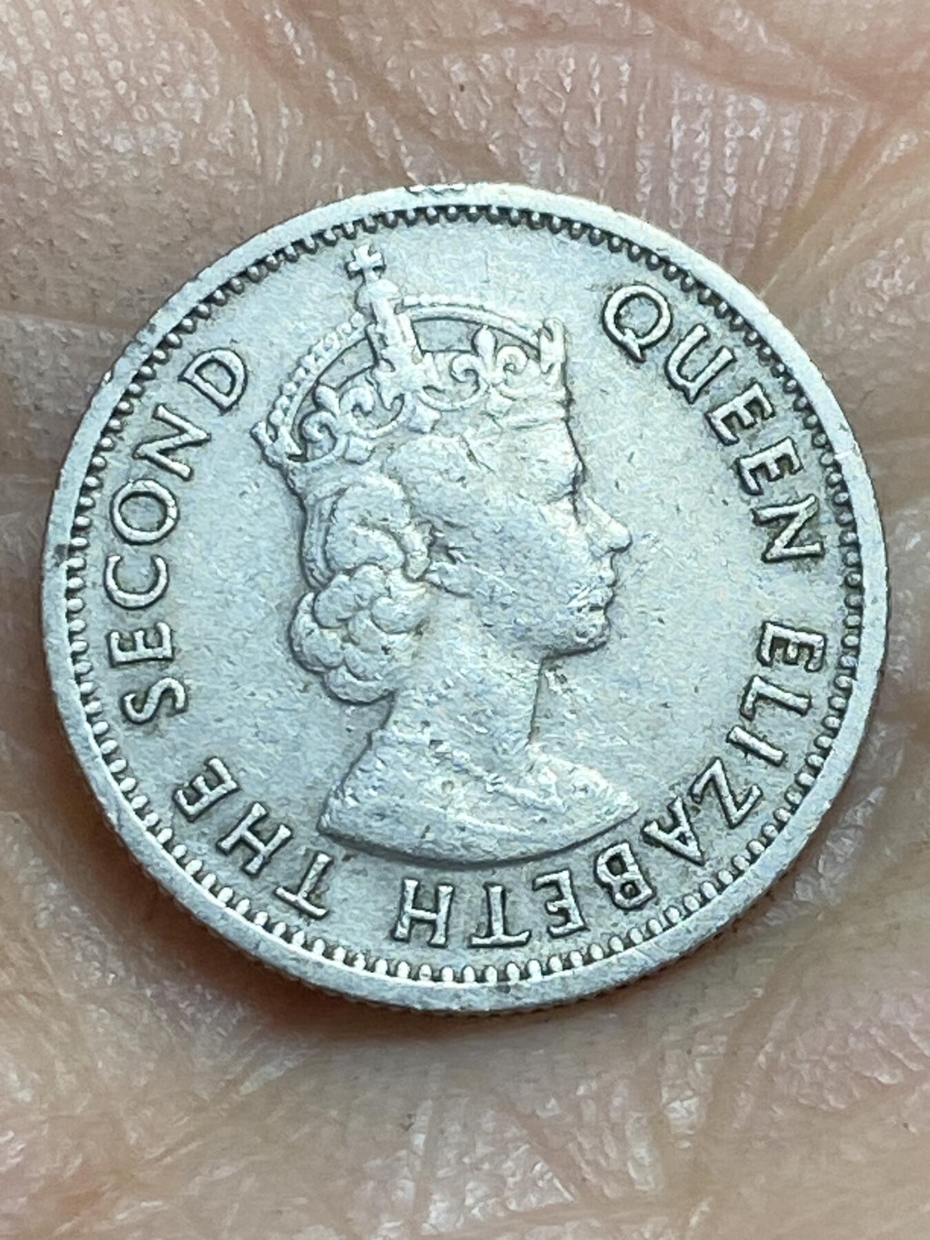 2026年第三场(总第一百七十二场）外国好品散币场(免佣金) 马来亚和英属婆罗洲1957年5分(伊丽莎白二世青年带冠，KN标金斯诺顿厂造)