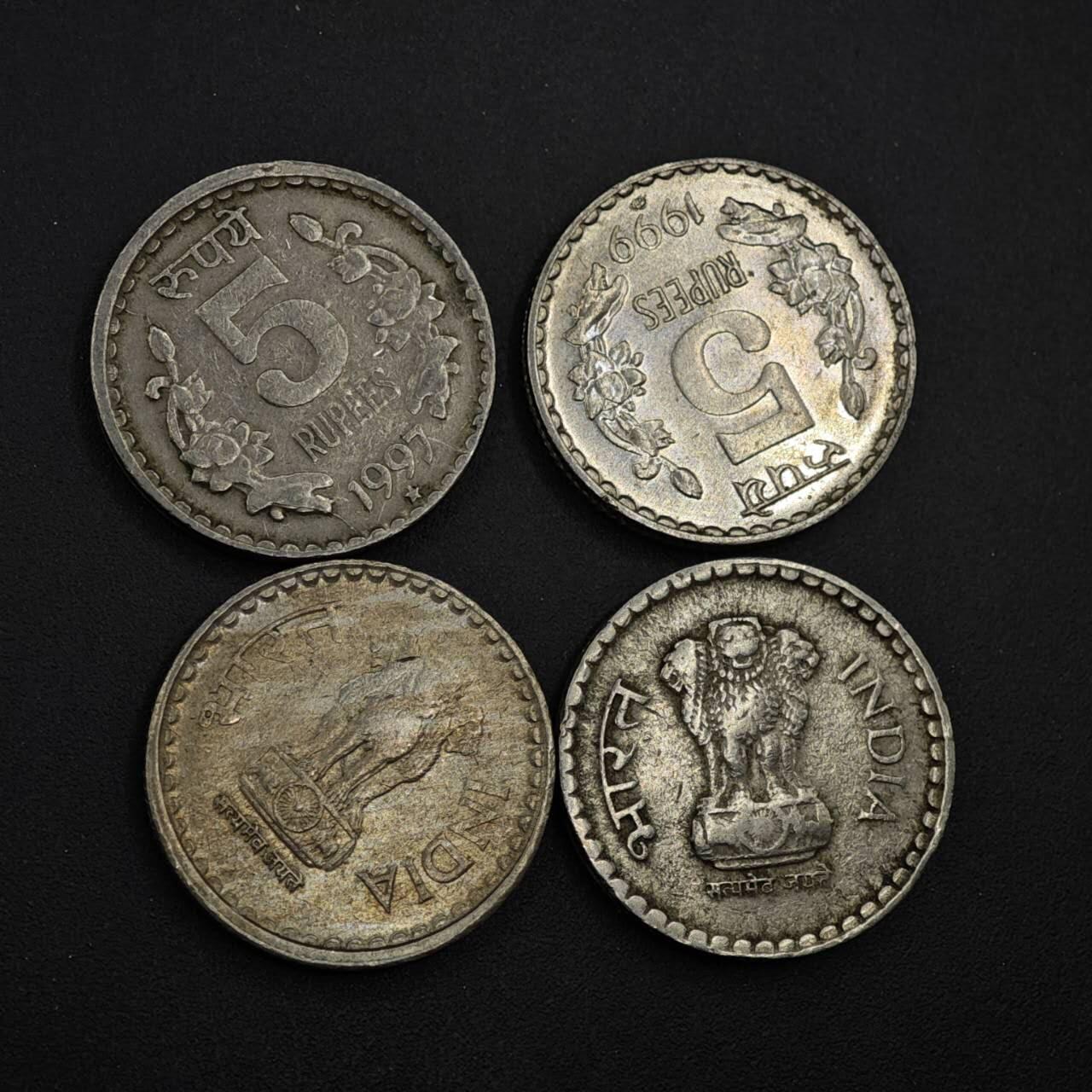 【淘币小摊】实时拍第八百四十一拍   散币批量币场   满百包邮可预留二周 每周一统一发货   印度5卢比4枚