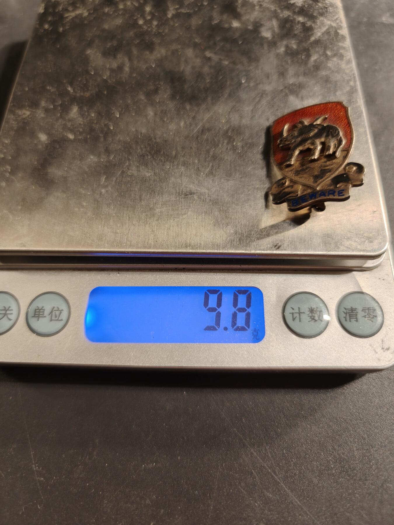 老王徽章第174期 美国陆军第711坦克歼击营证章    二战时期横针版    925银珐琅    9.8g