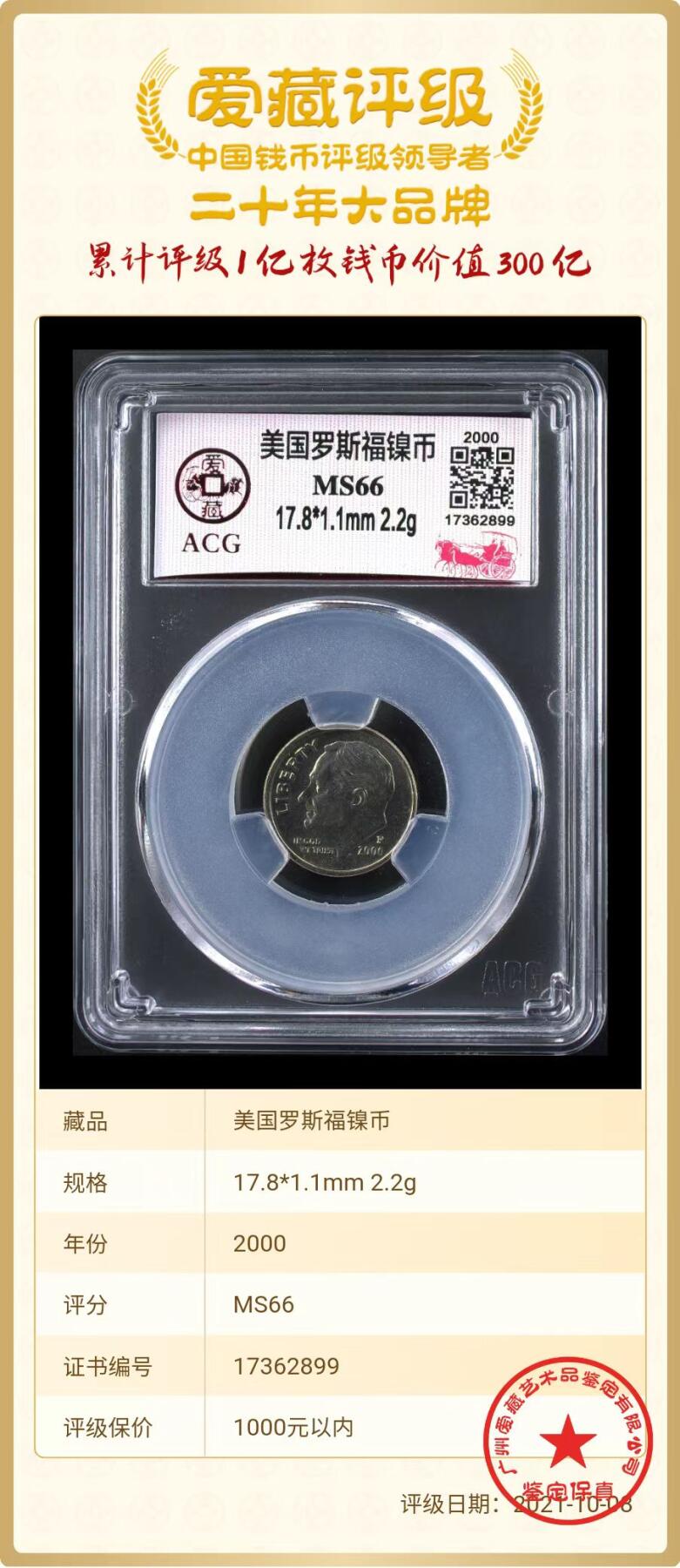 美国纪念硬币 千禧年罗斯福5美分纪念币