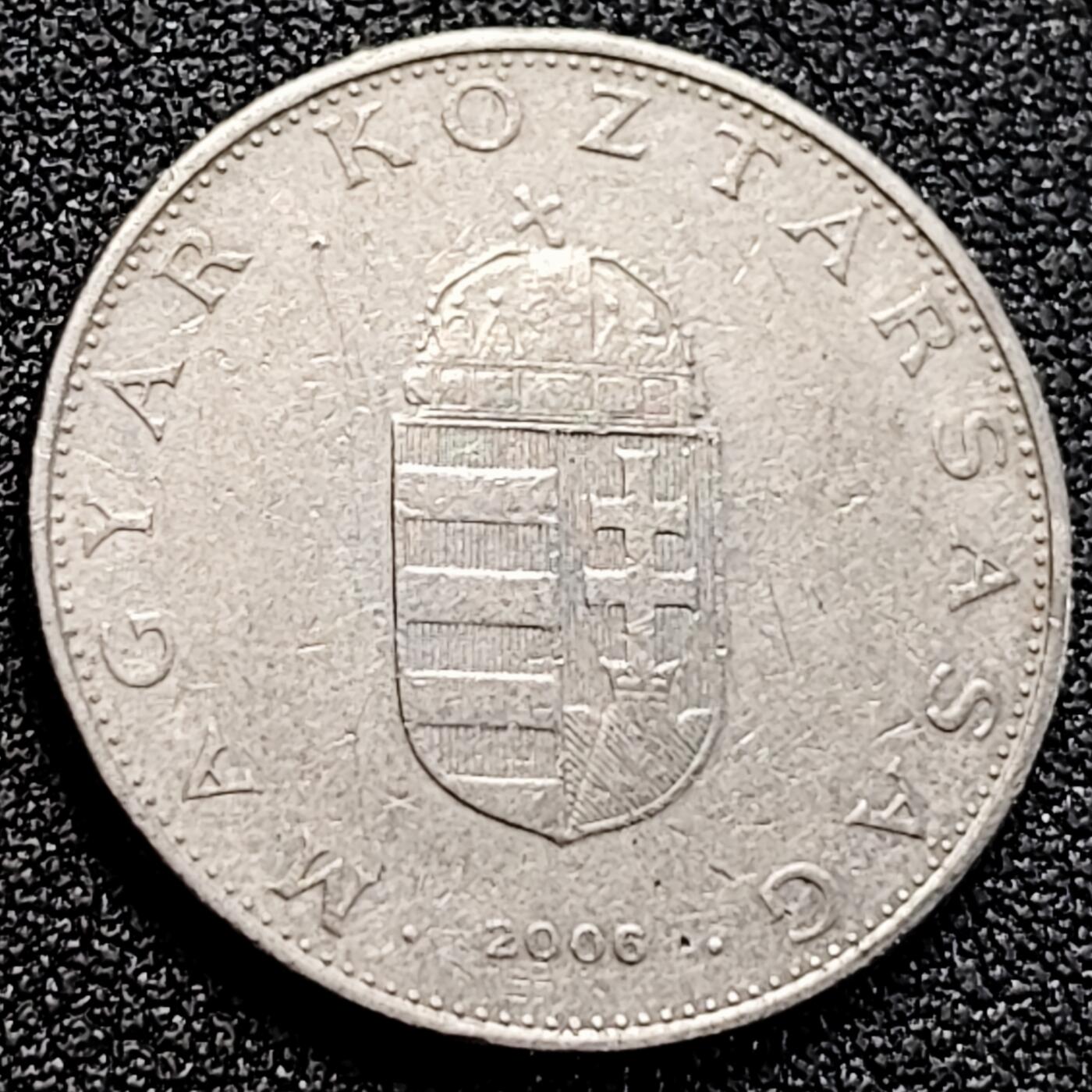 泉币菌-第162场- 新年第五场 精品福利场 匈牙利10福林 直径25mm 欧洲币