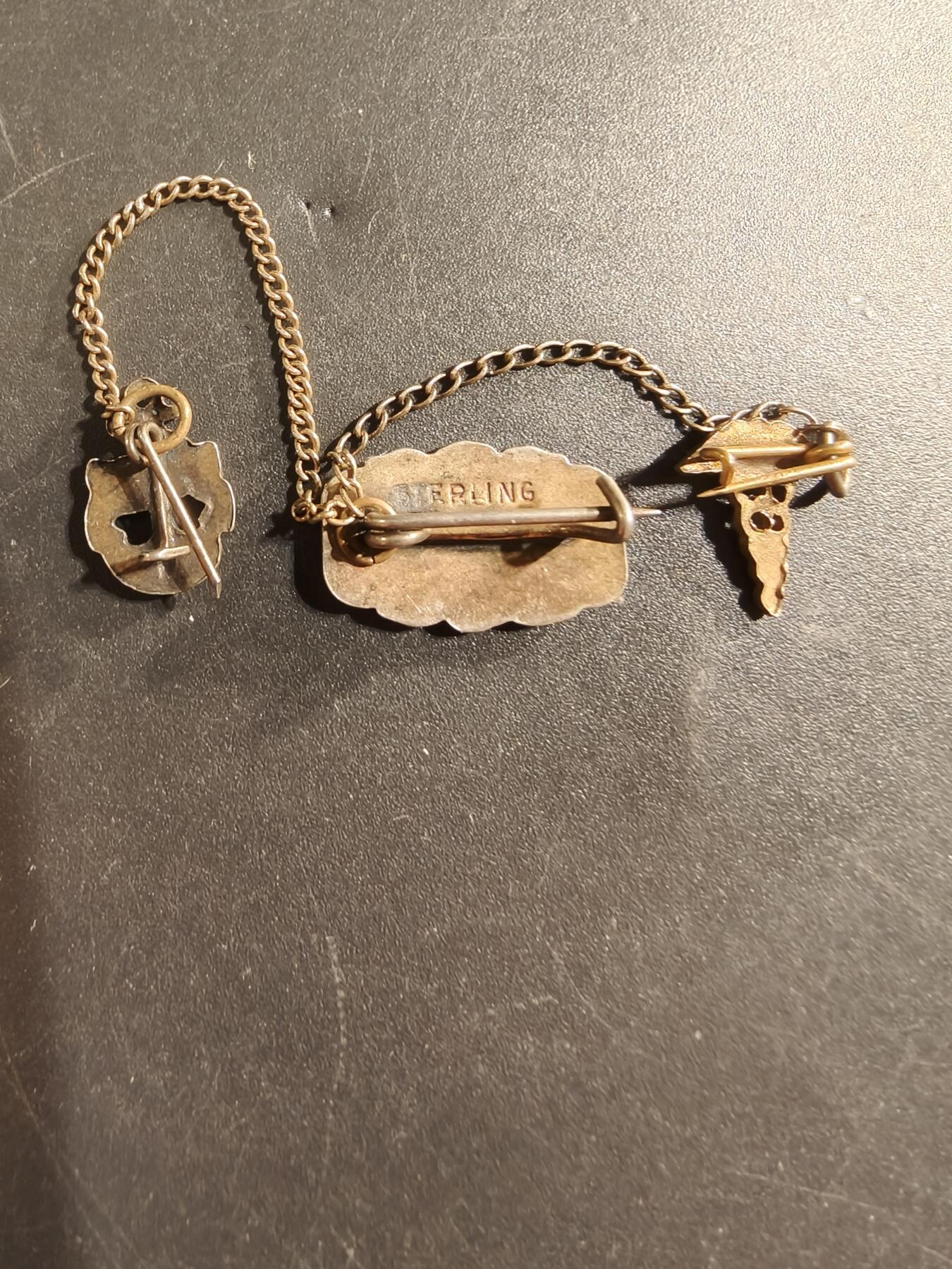 老王徽章第174期 美国海军军医+蓝星勋章链章    二战时期横针版   925银质珐琅     3.1g