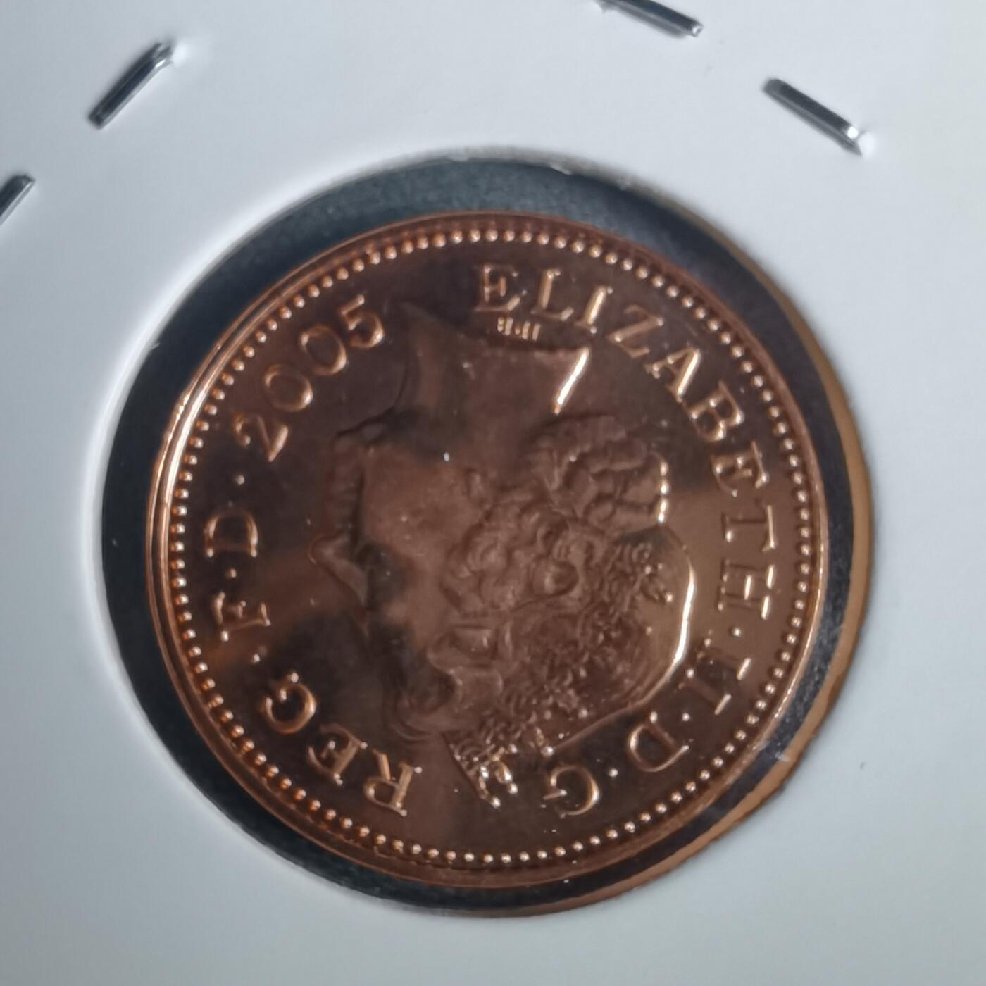 沼泽如烟--第953场 英国2005年1便士