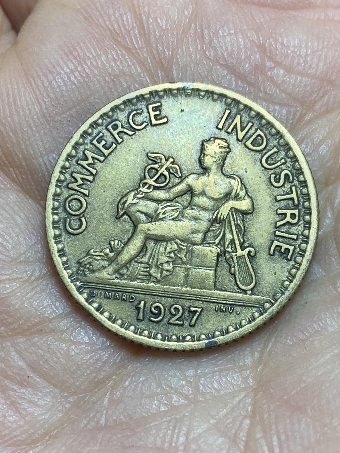 2026年第三场(总第一百七十二场）外国好品散币场(免佣金) 少见年份–法兰西第三共和国1927年1法郎(关门年)