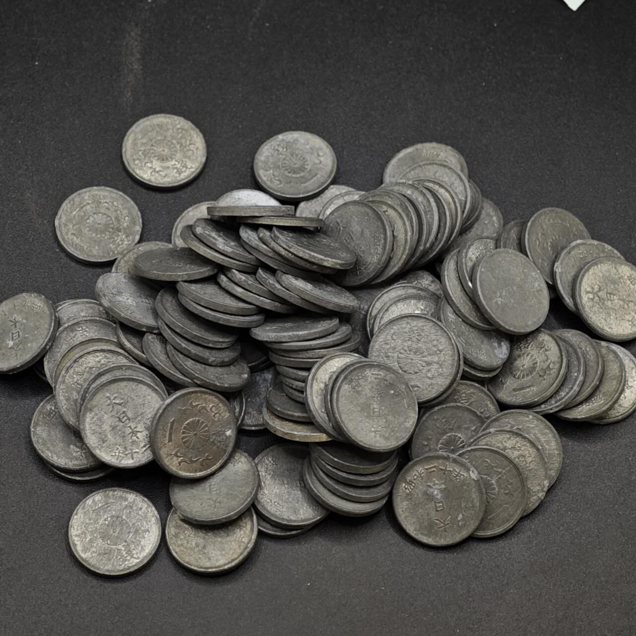 【淘币小摊】实时拍第八百四十一拍   散币批量币场   满百包邮可预留二周 每周一统一发货   日本一钱锡币118枚