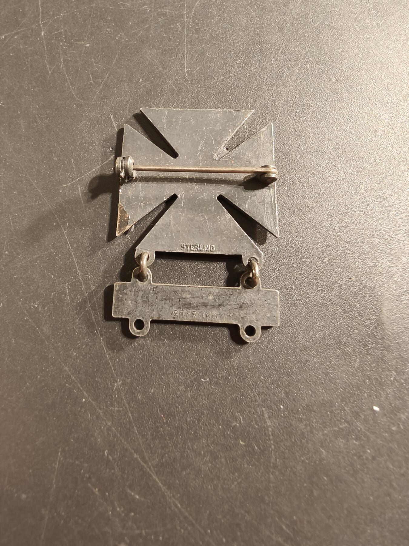 老王徽章第174期 美国陆军神射手技能章   二战时期横针版   925银   步枪勋条   10.7v